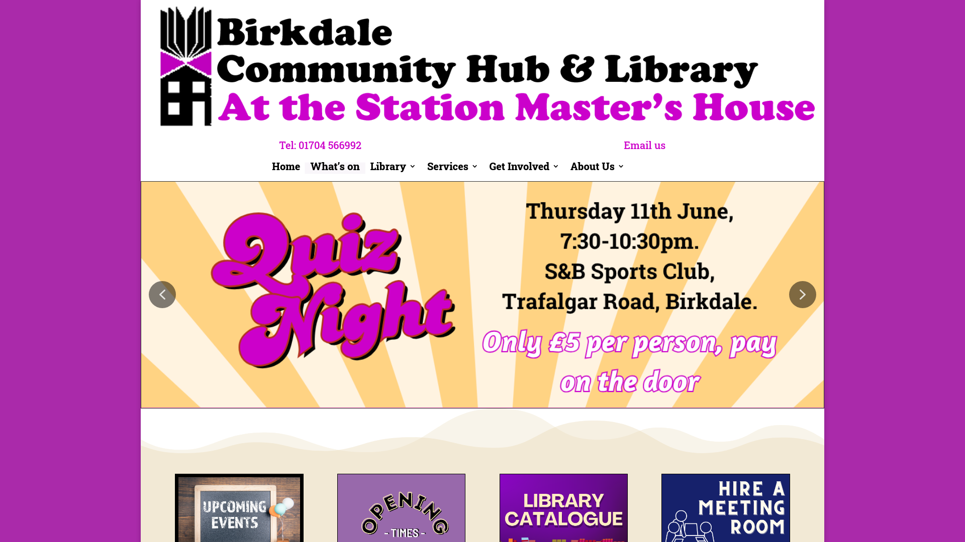 Website screenshot