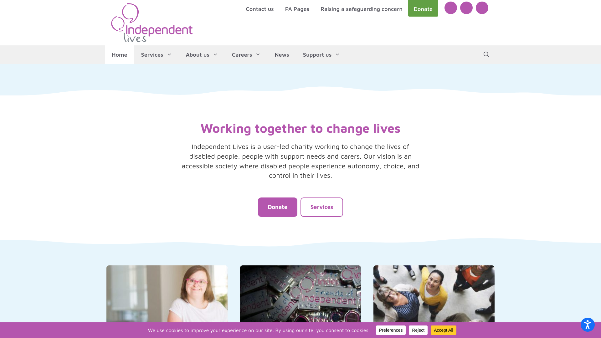 Website screenshot