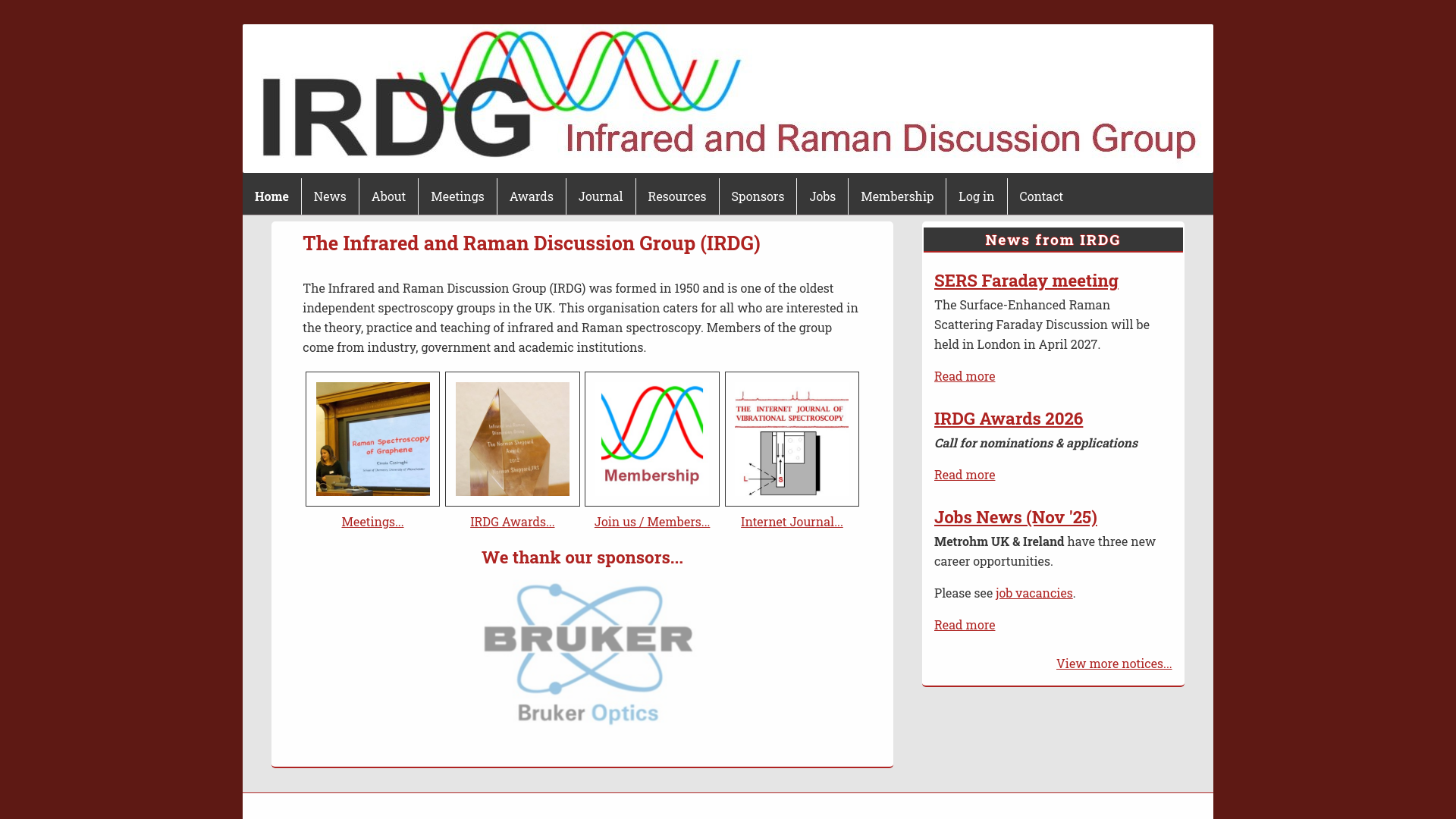 Website screenshot