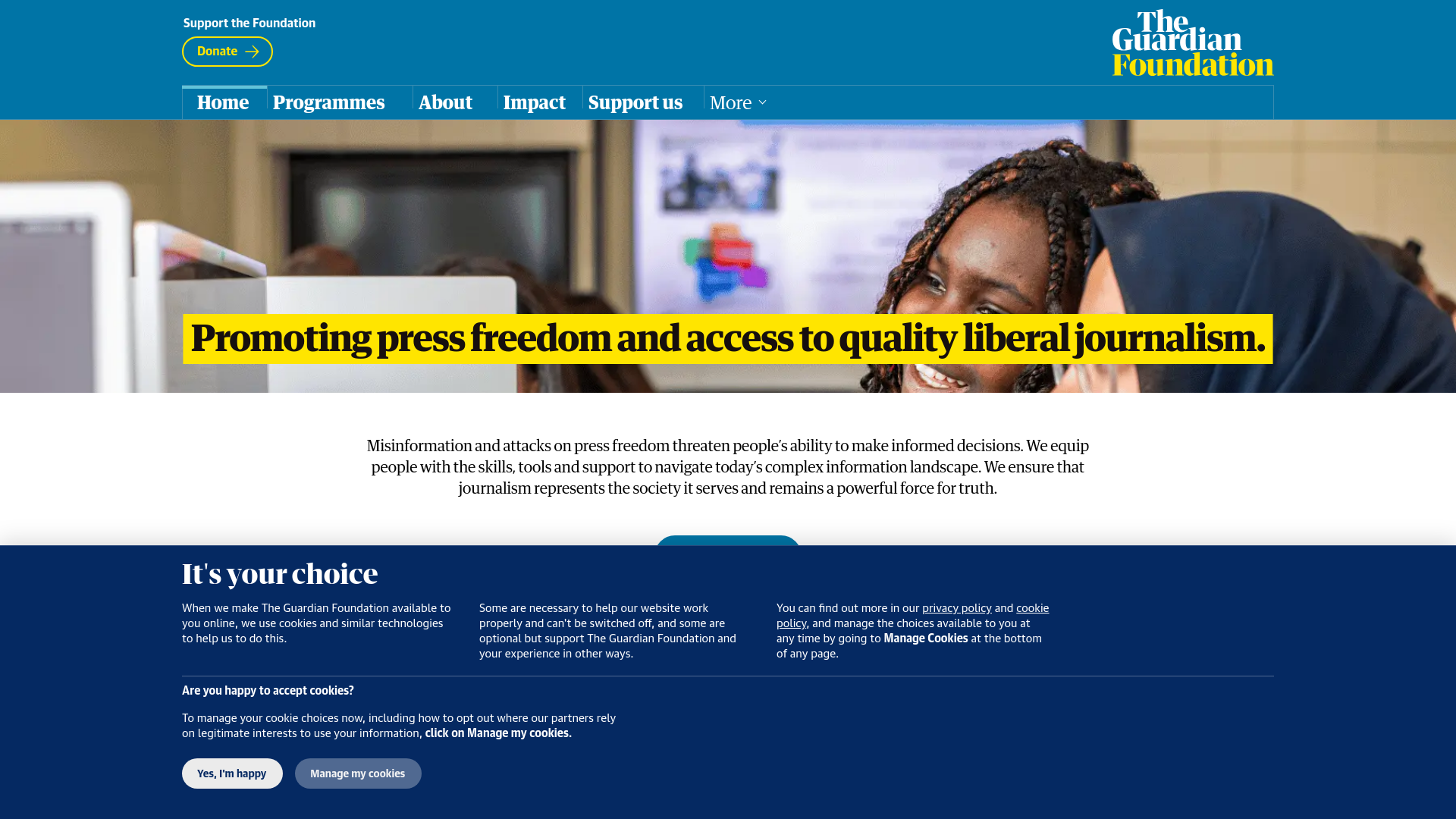 Website screenshot