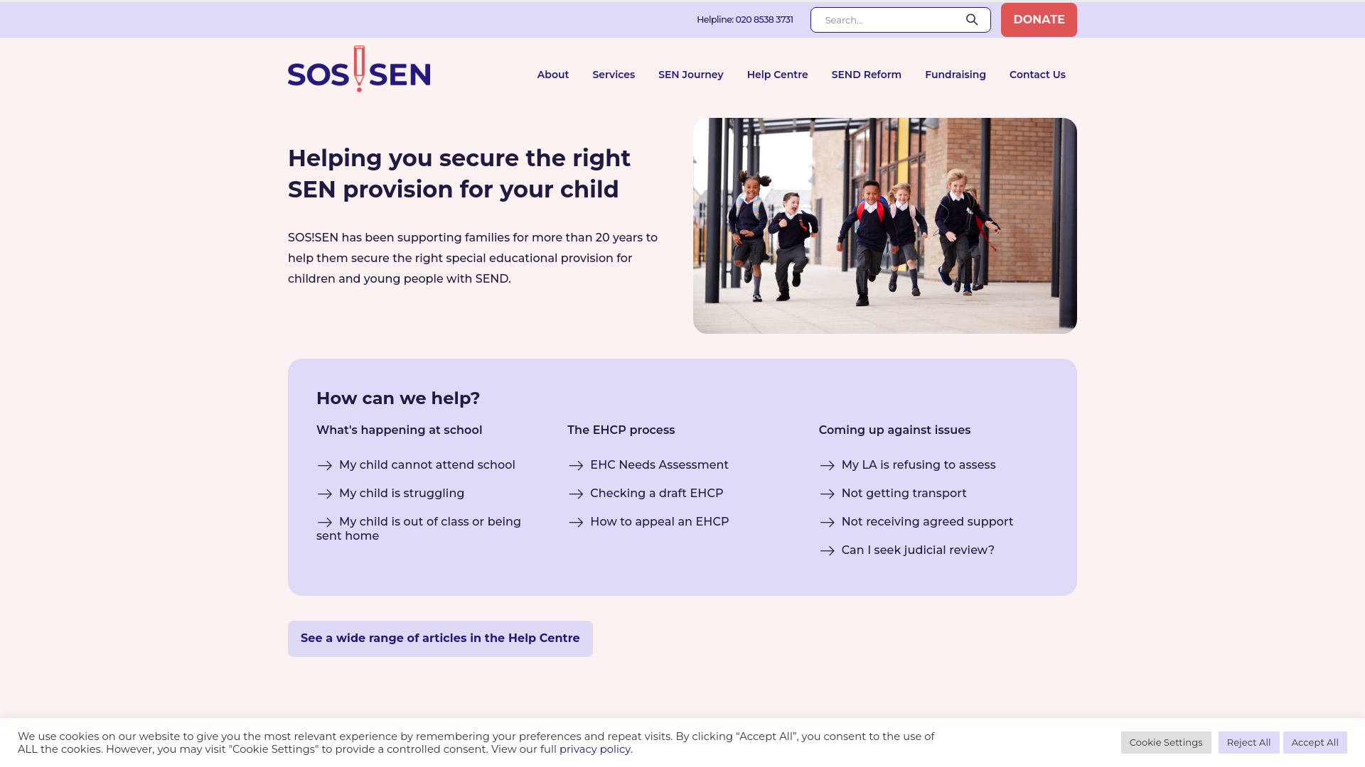 Website screenshot