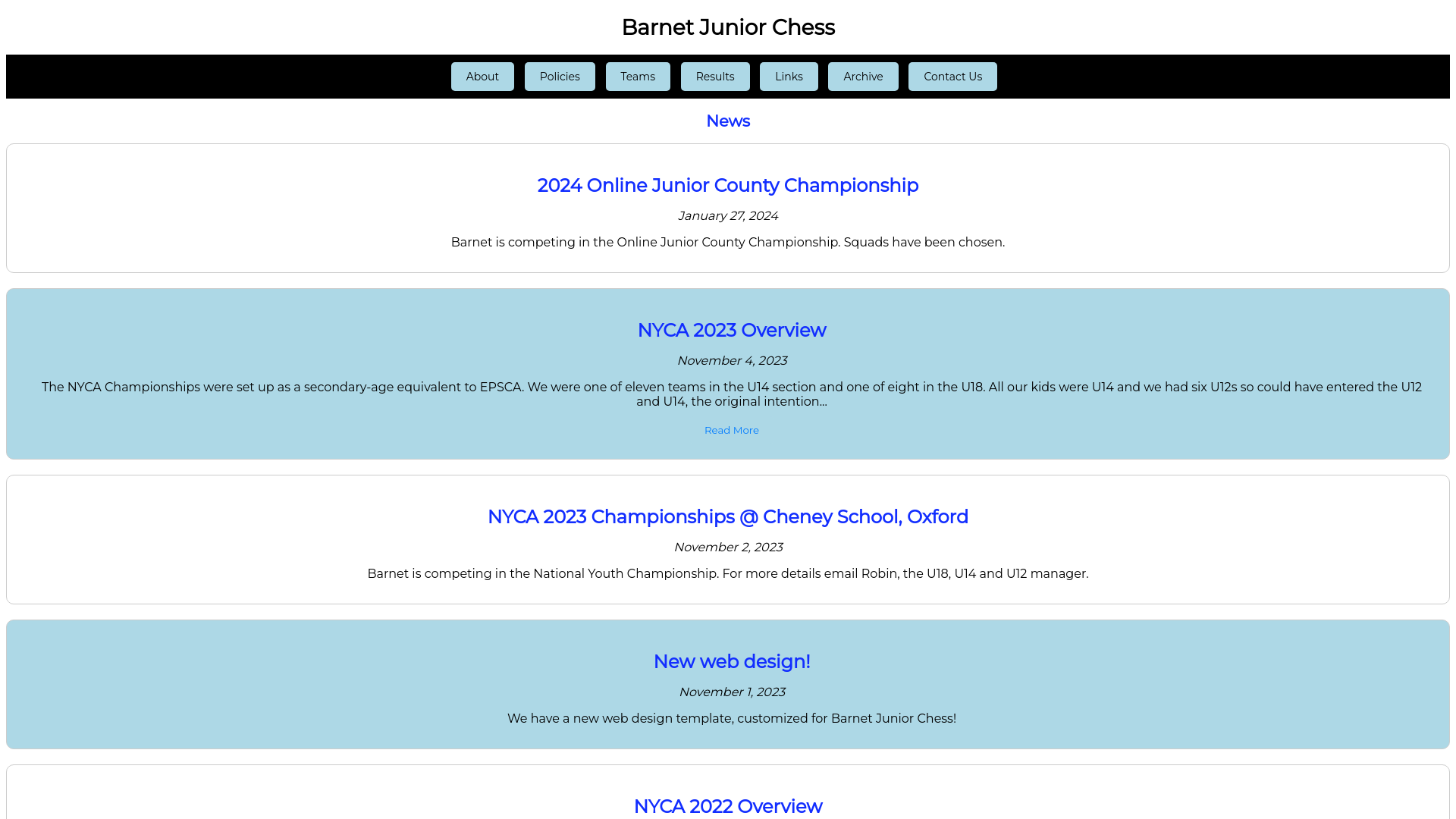 Website screenshot
