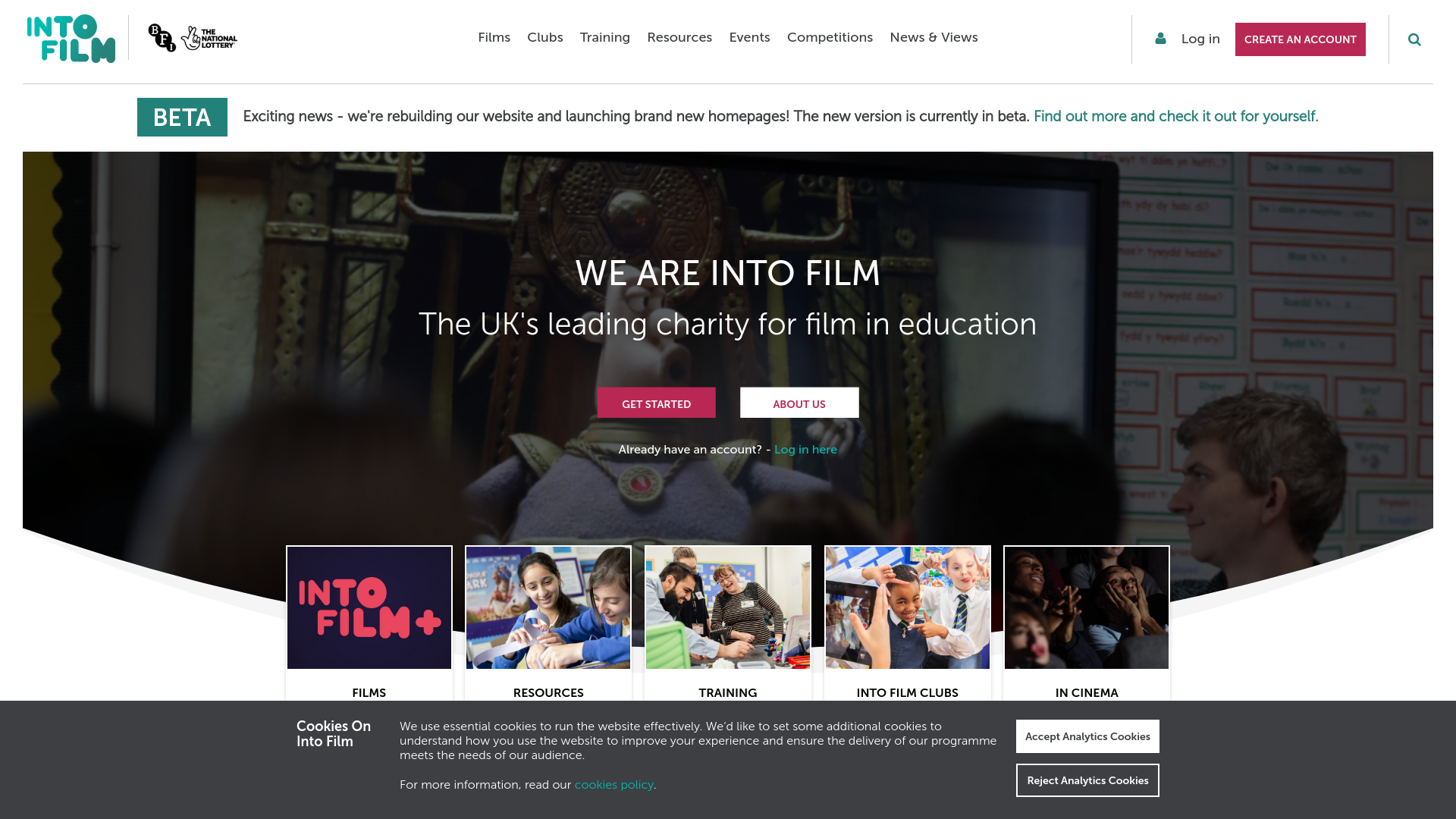 Website screenshot