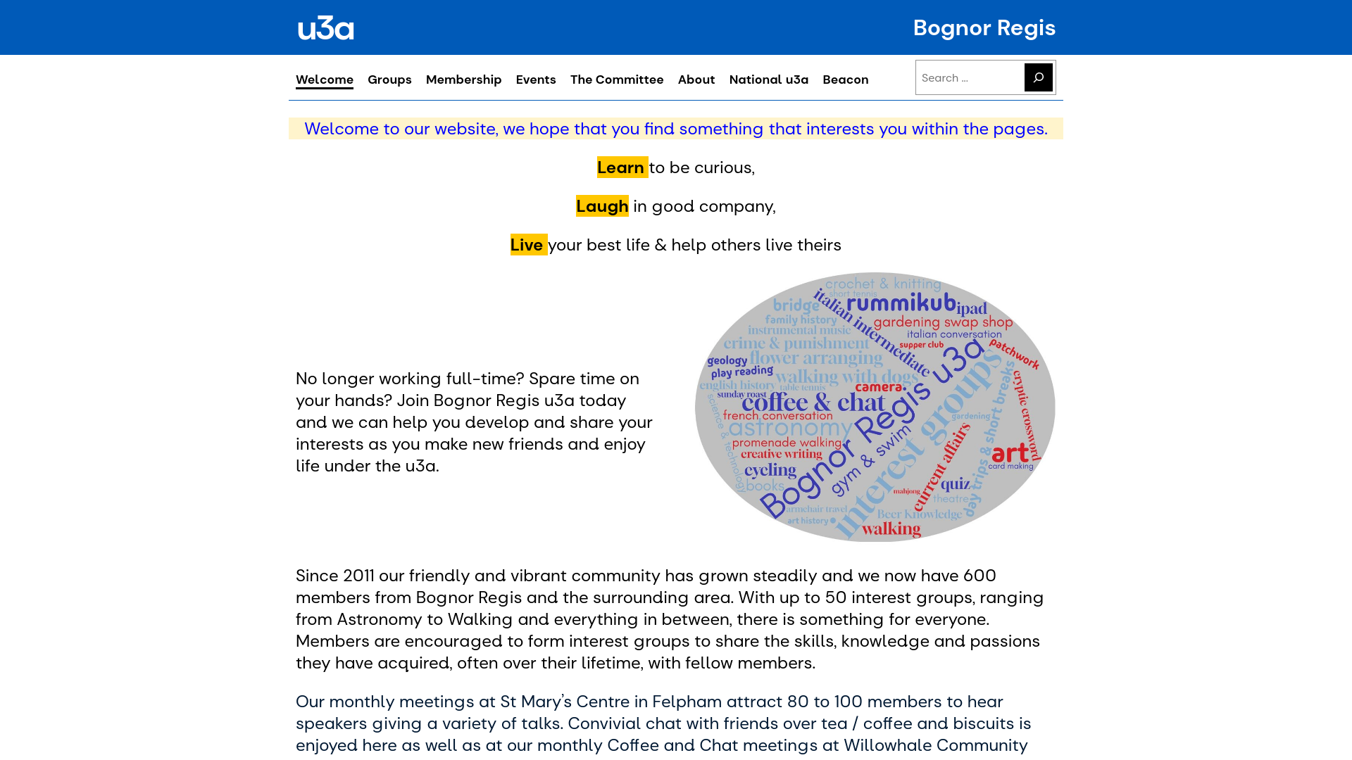 Website screenshot