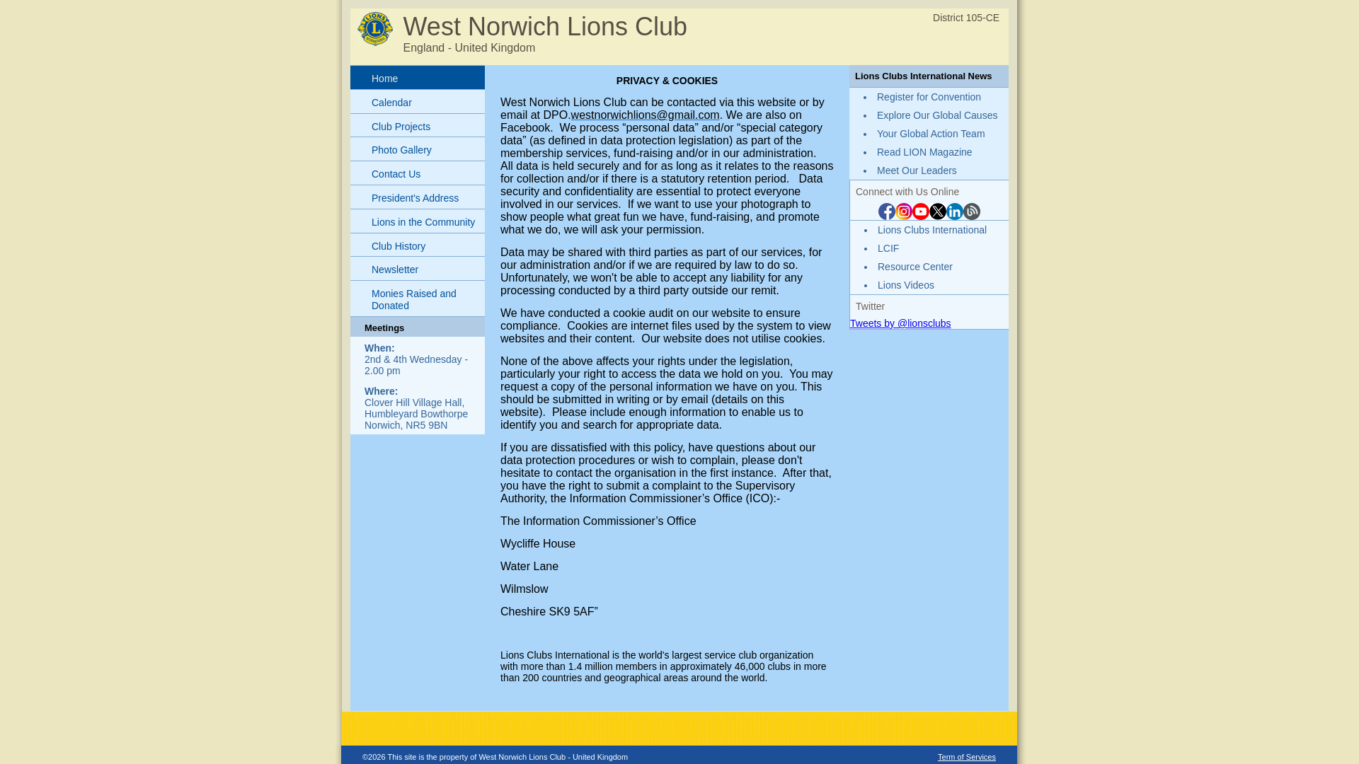 Website screenshot