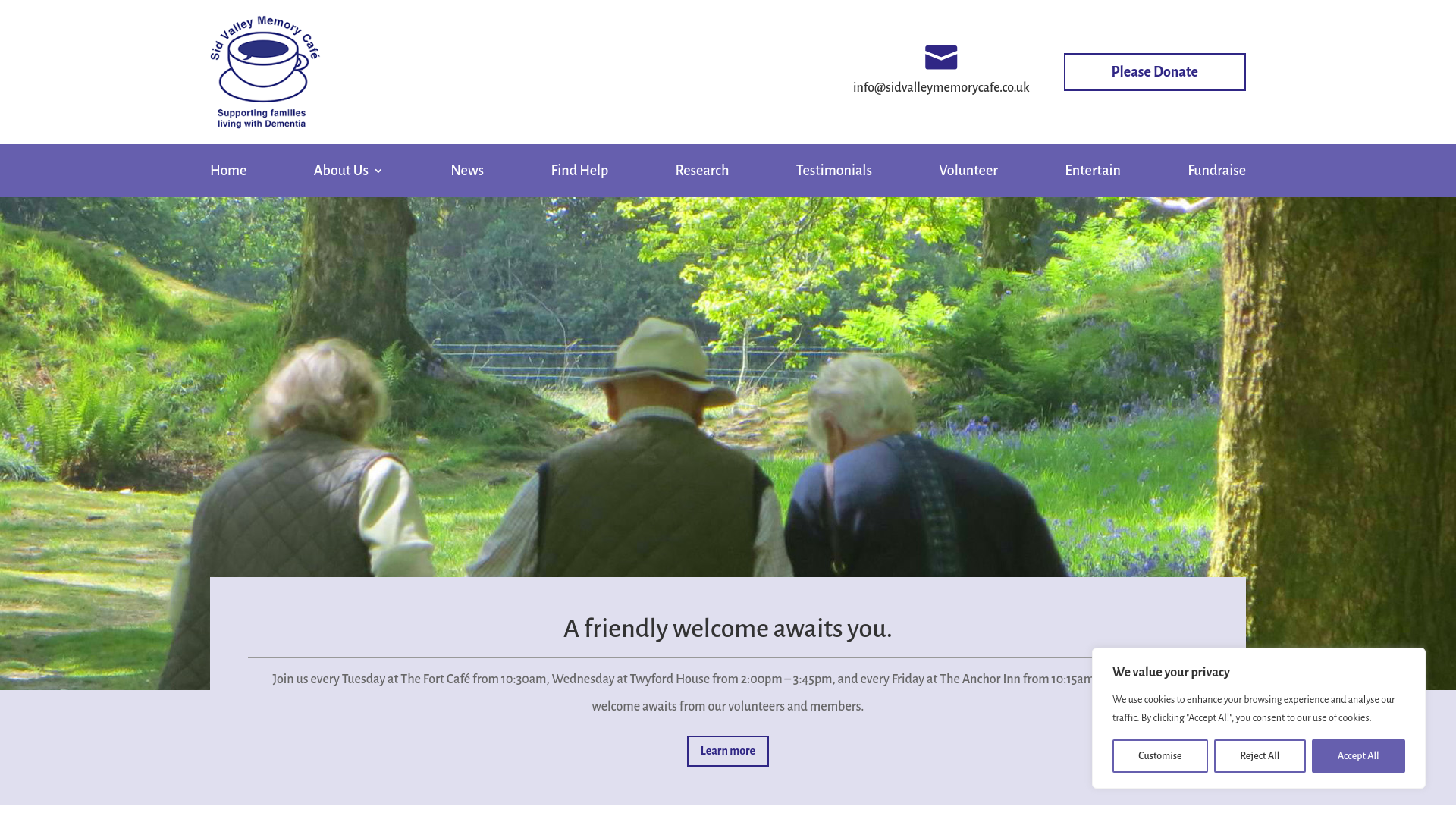 Website screenshot