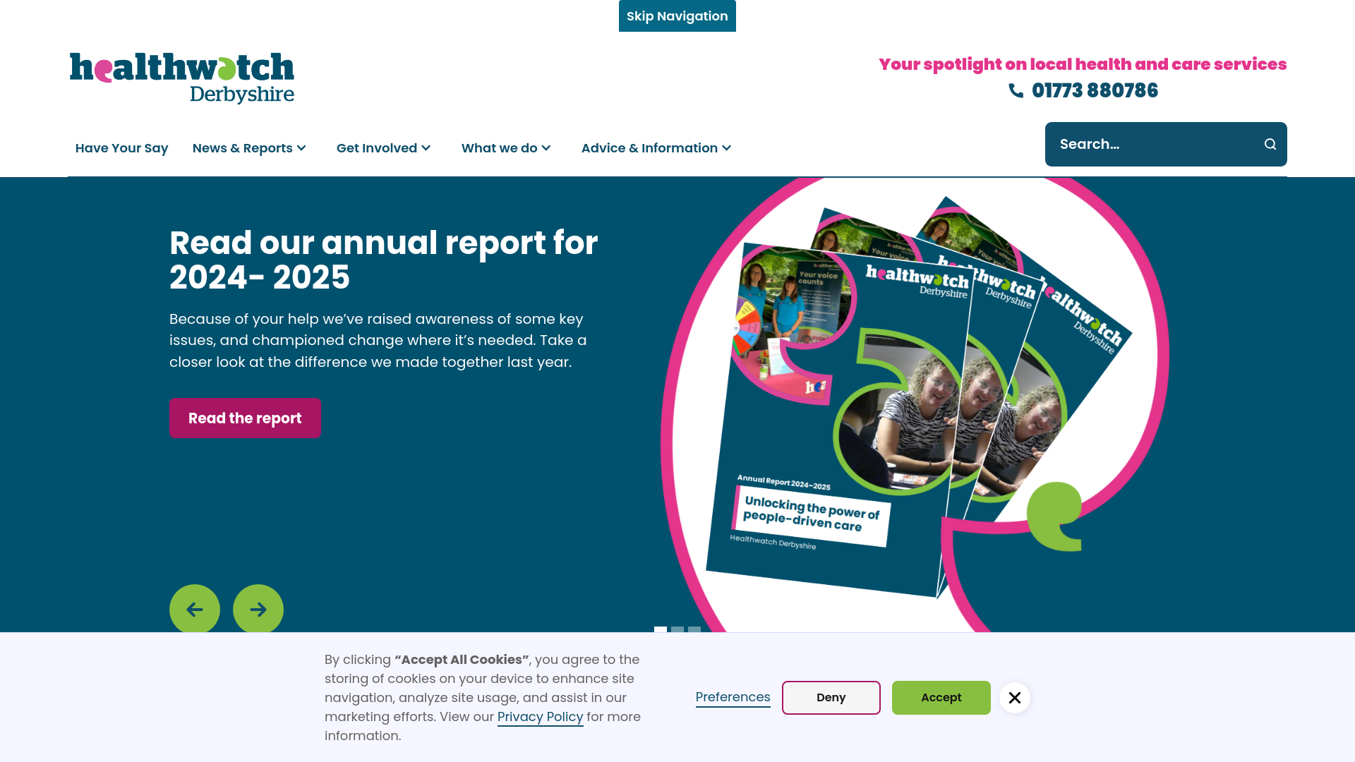 Website screenshot