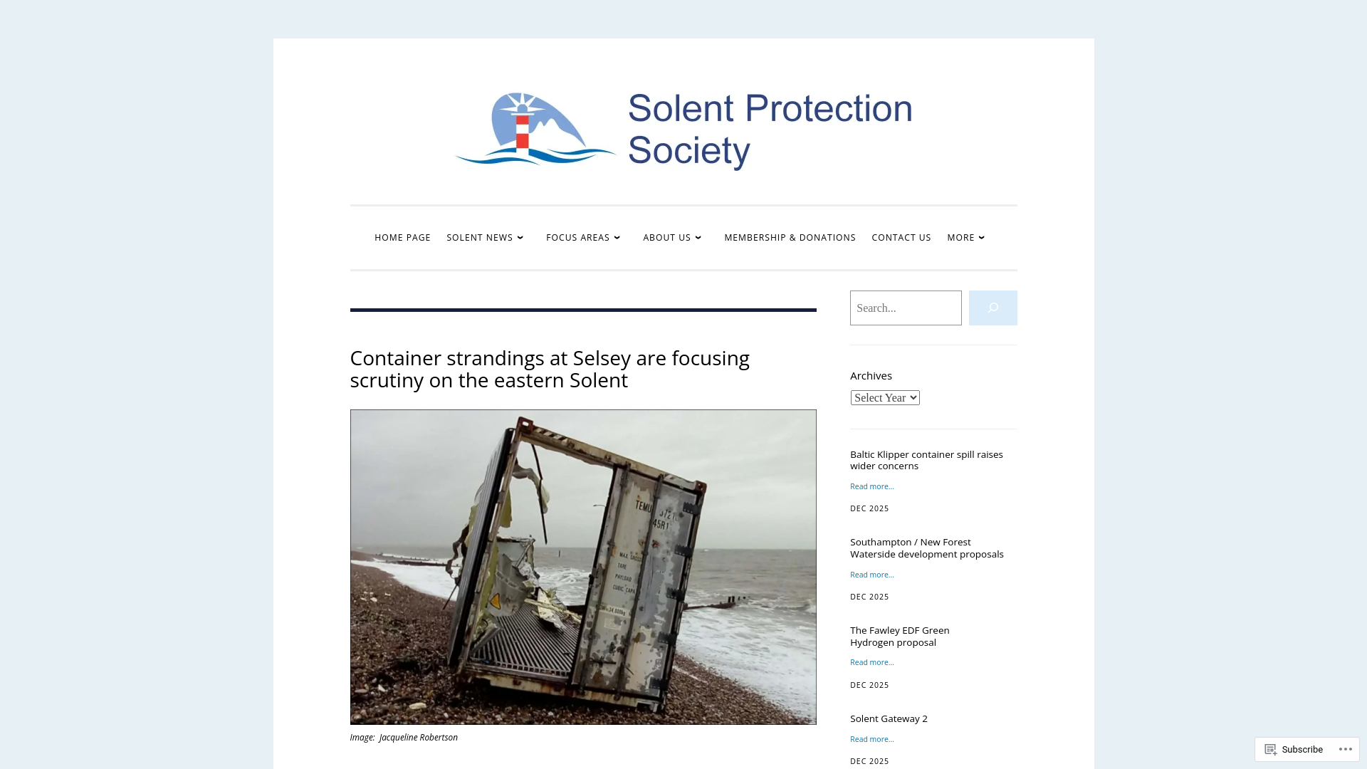 Website screenshot