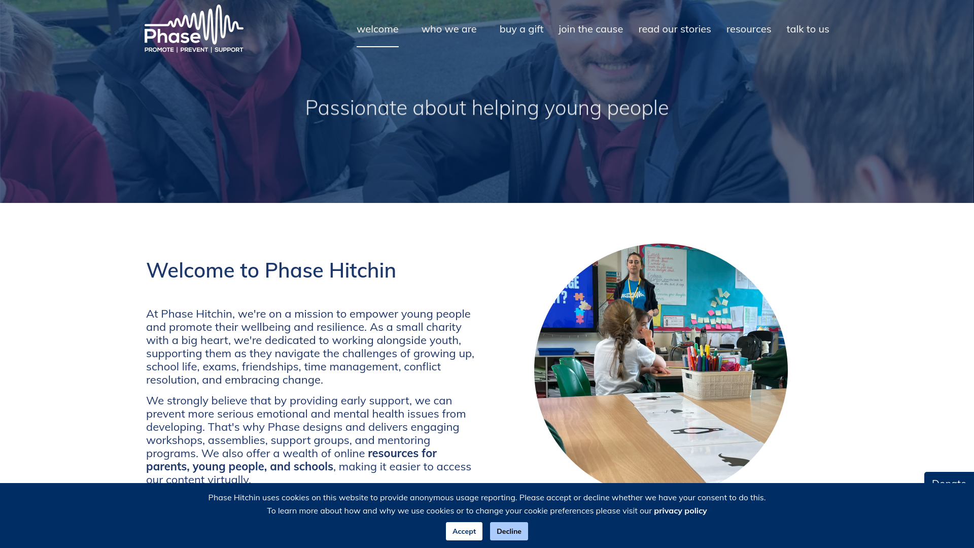 Website screenshot
