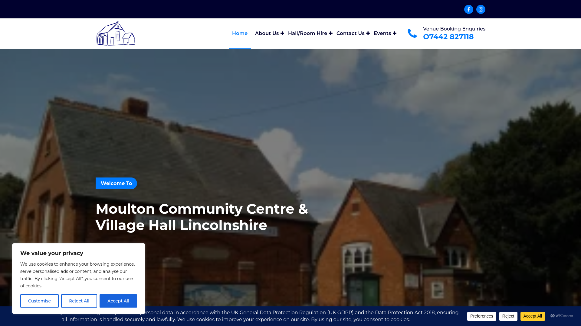 Website screenshot