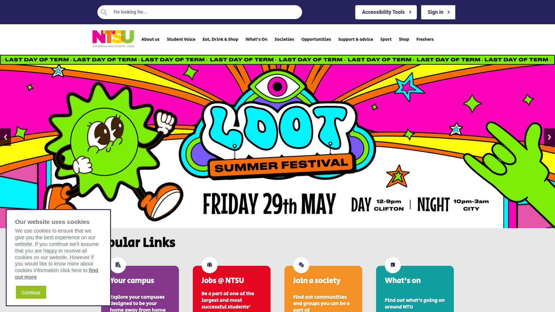 Website screenshot