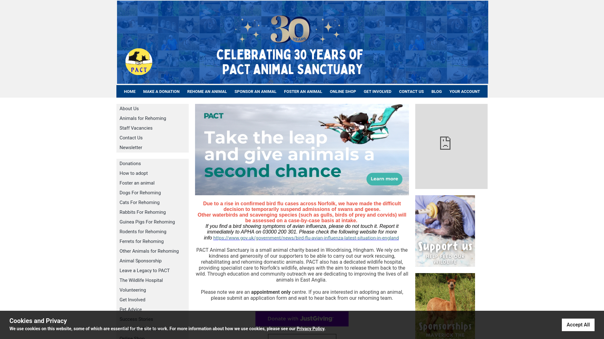 Website screenshot