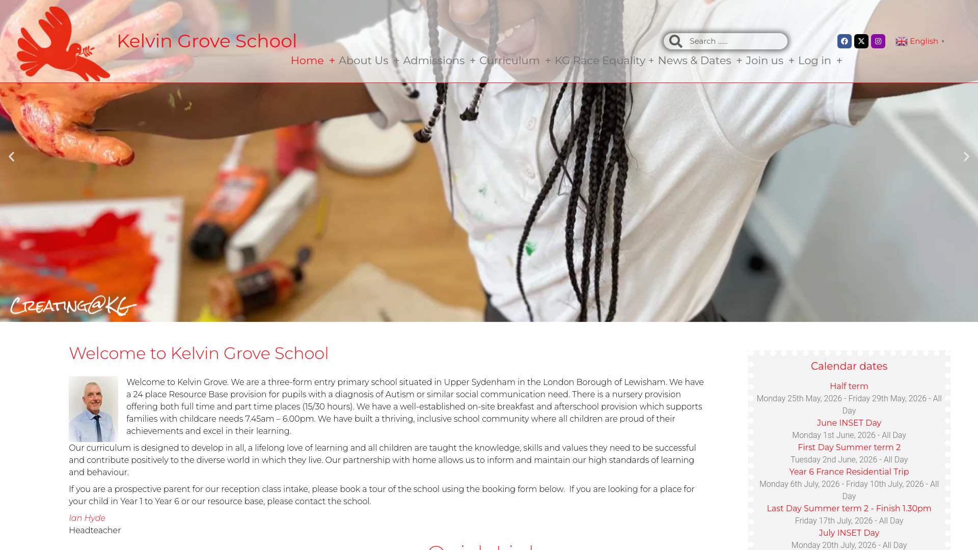 Website screenshot