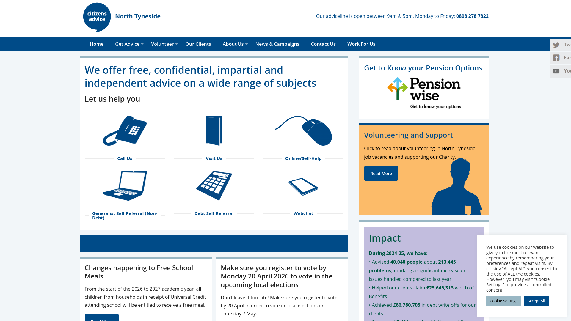 Website screenshot