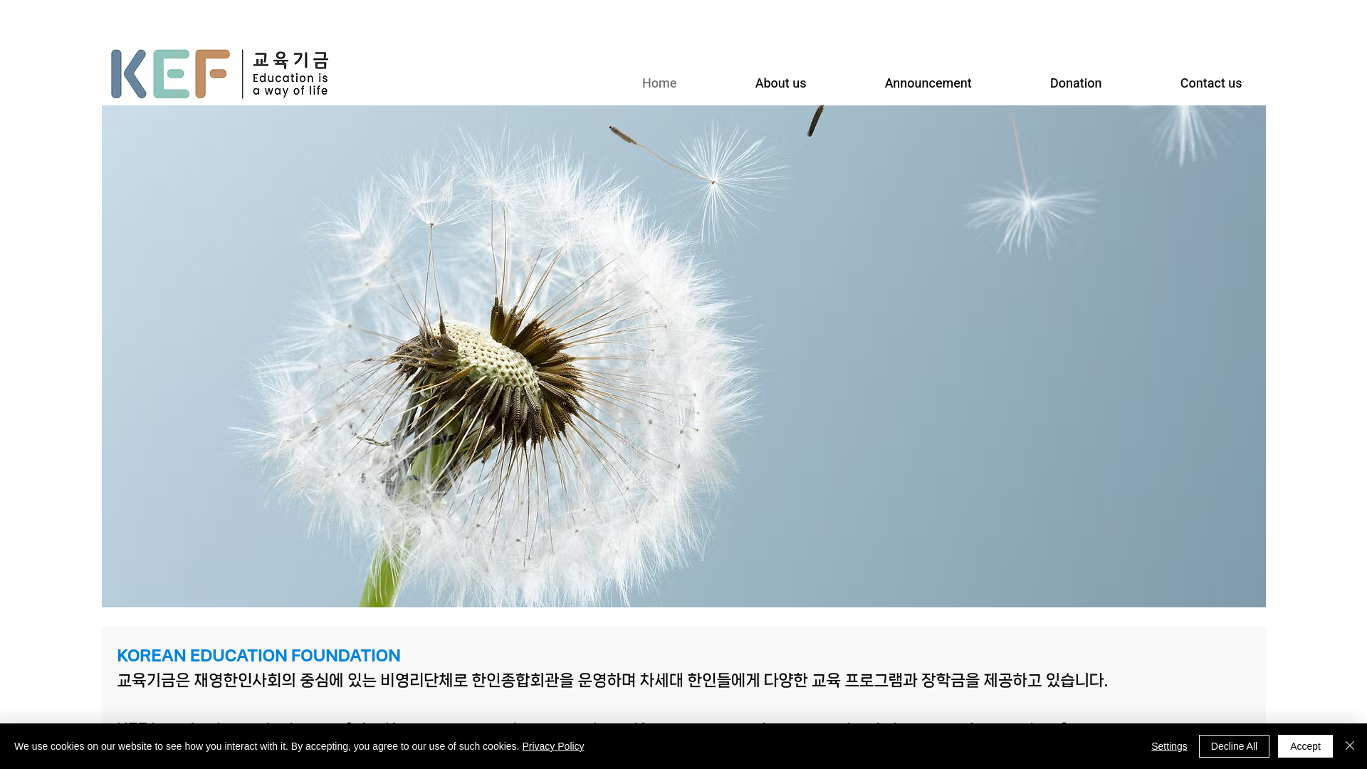 Website screenshot