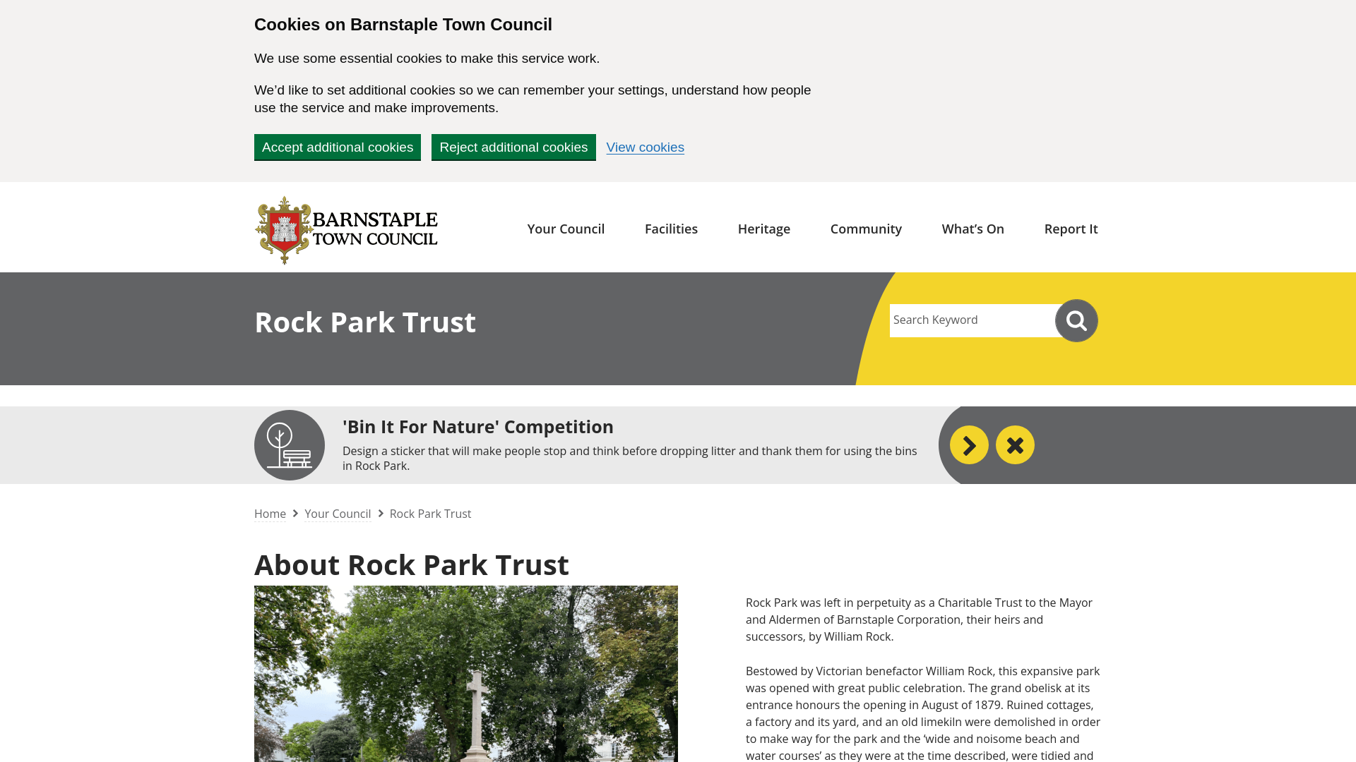Website screenshot