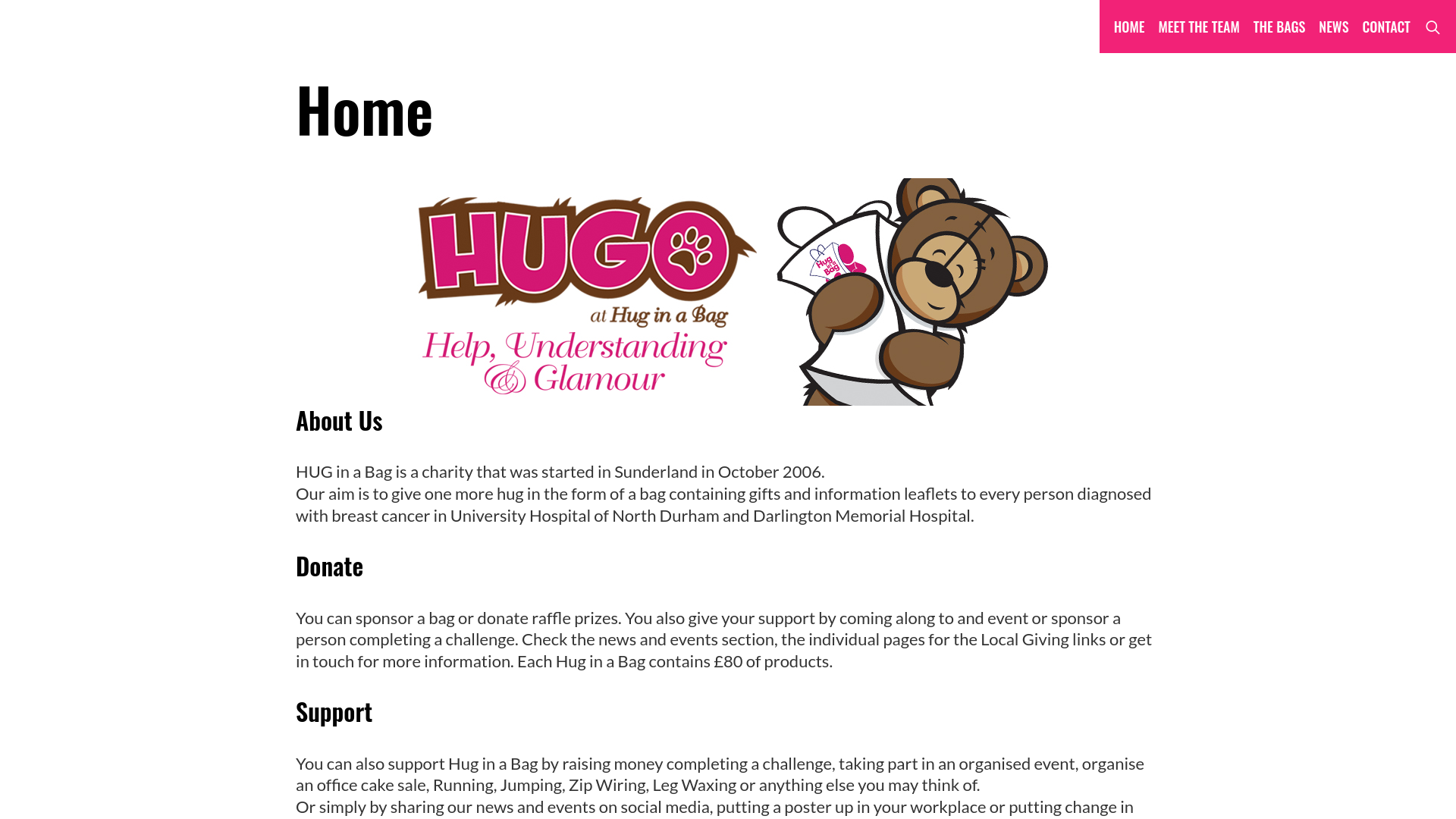 Website screenshot