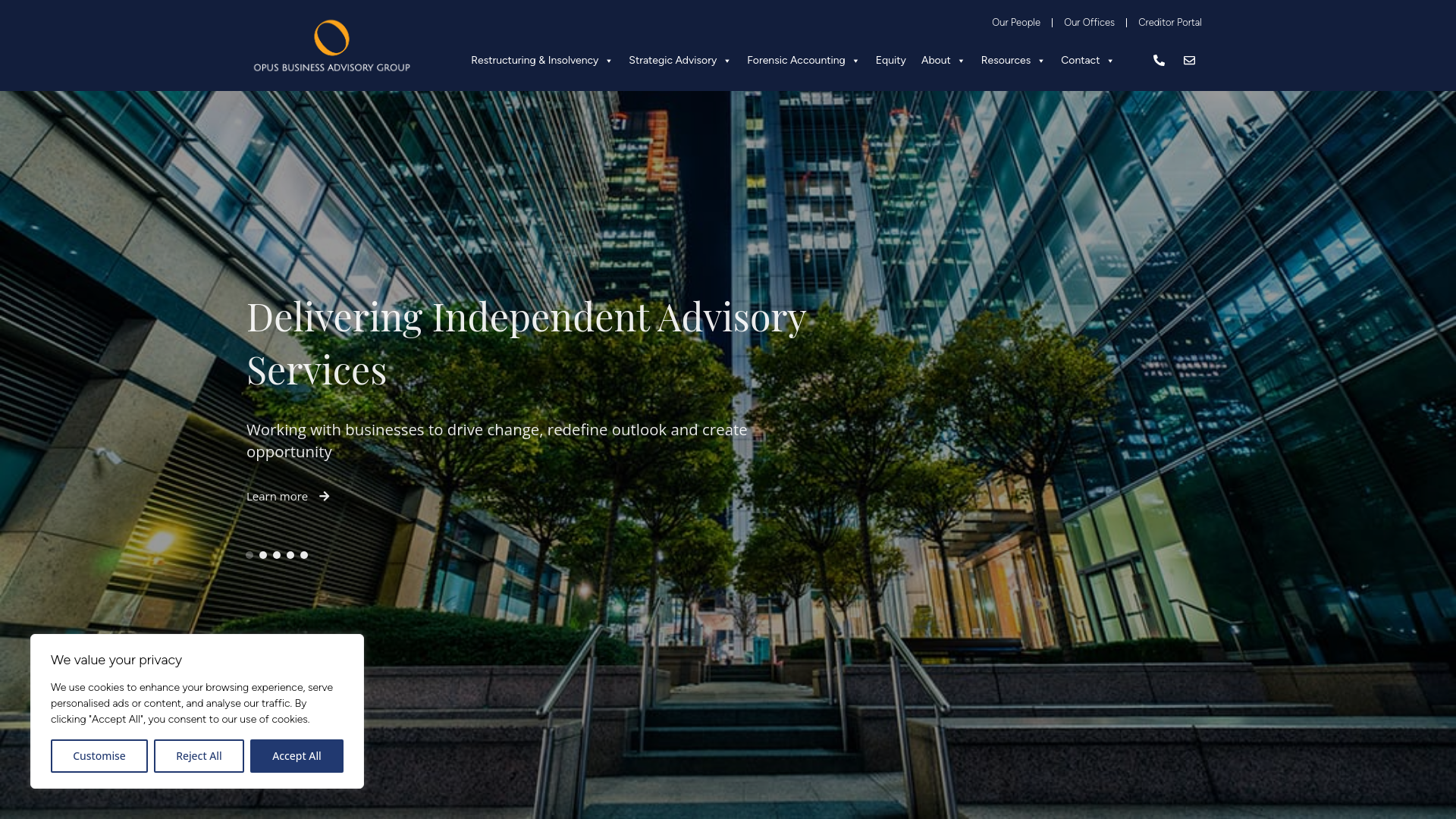 Website screenshot