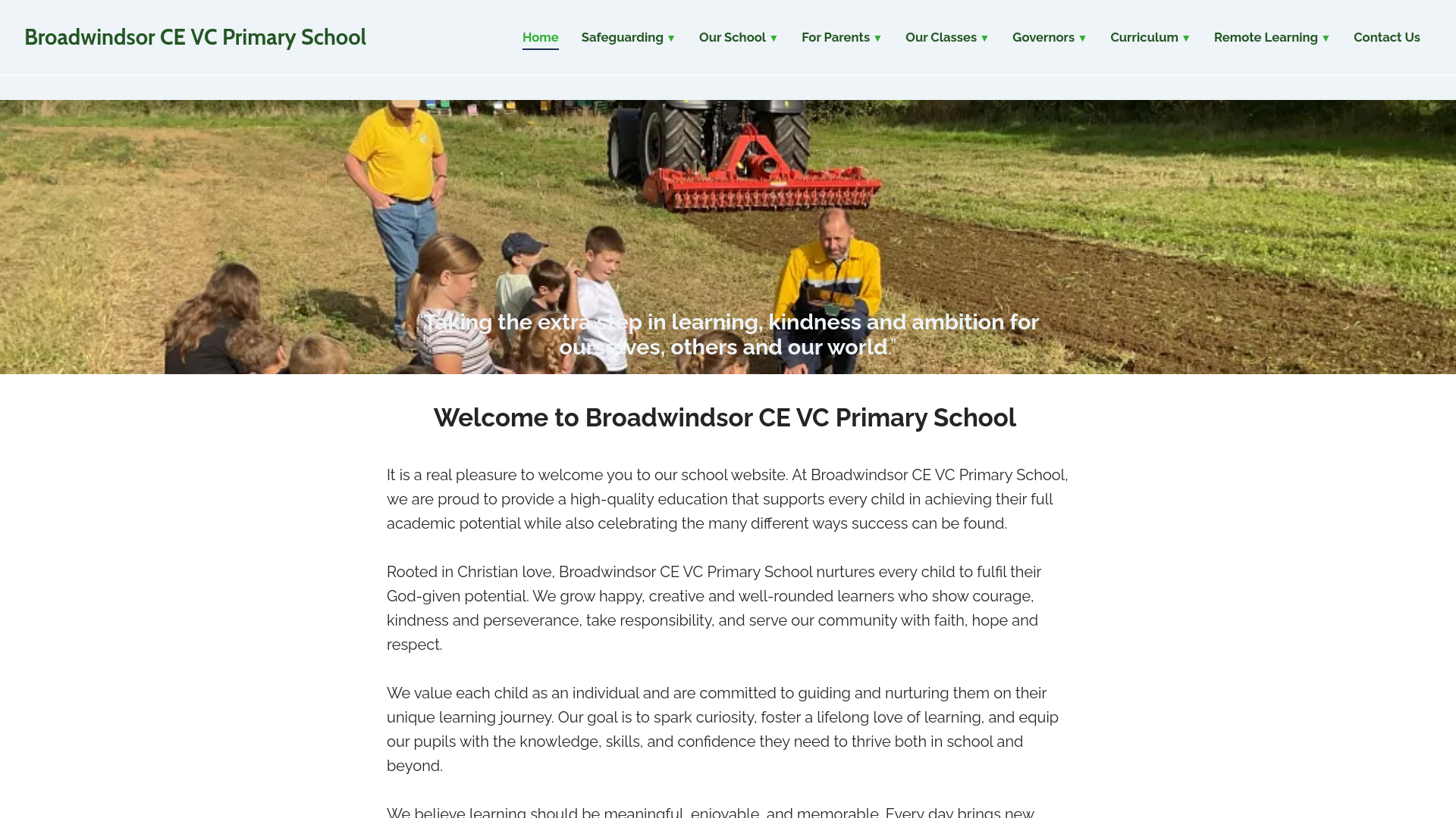 Website screenshot