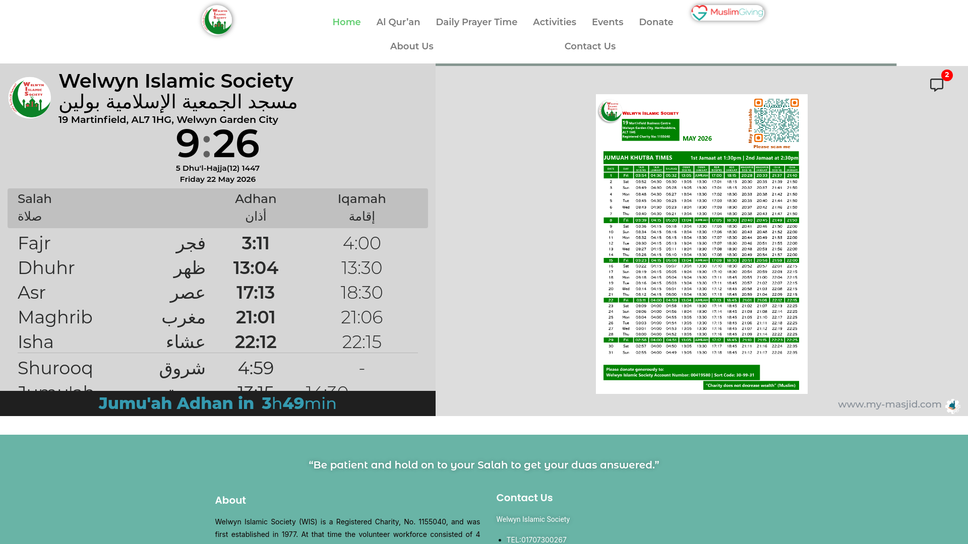 Website screenshot