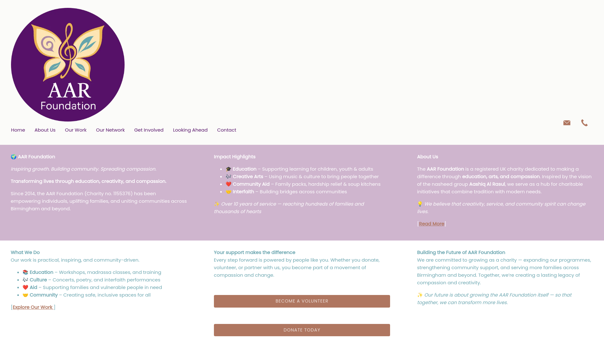 Website screenshot