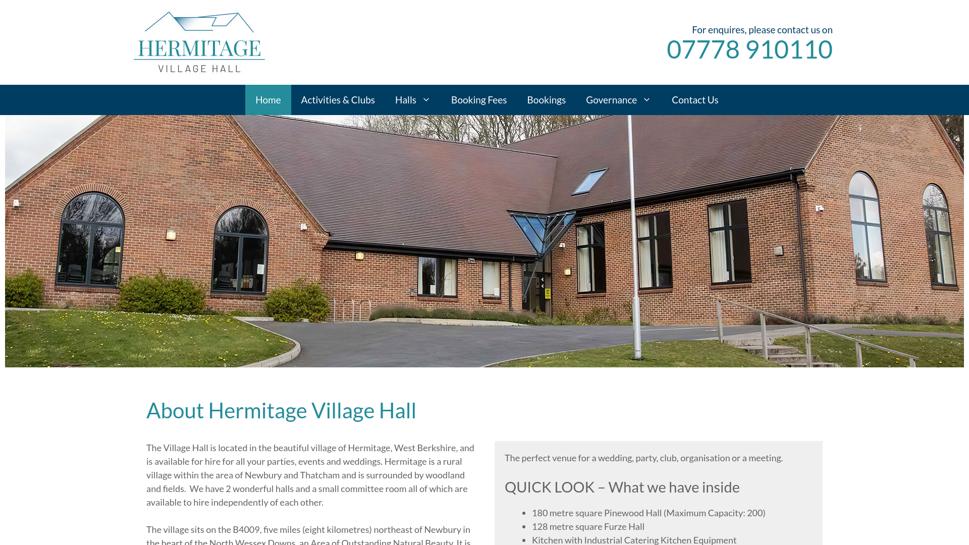 Website screenshot
