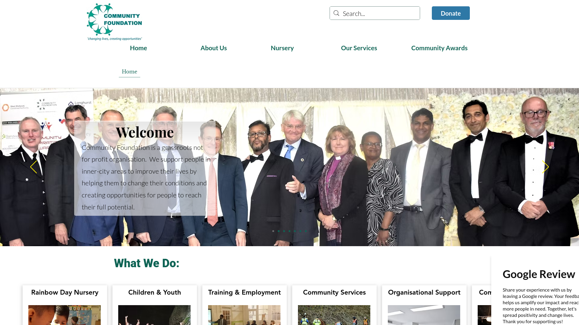 Website screenshot
