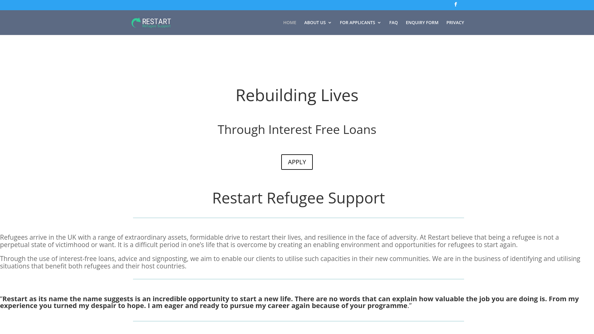Website screenshot