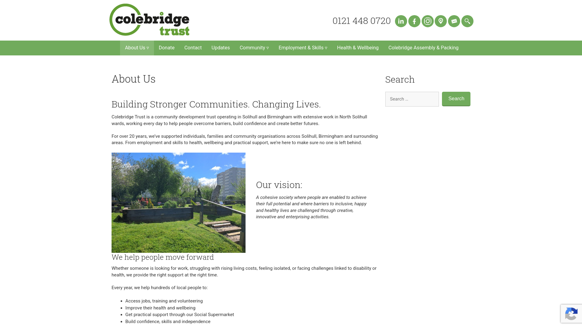 Website screenshot