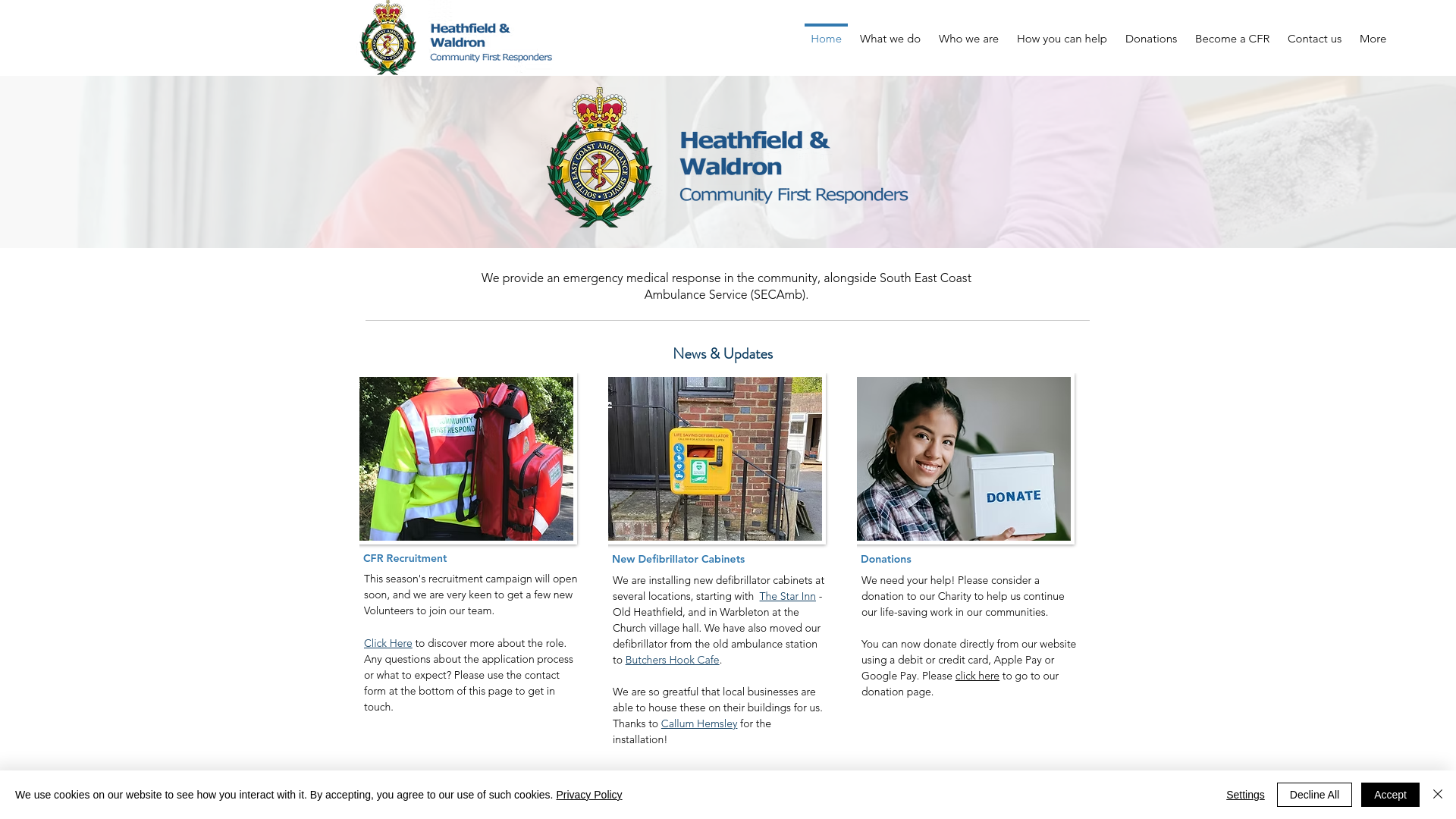 Website screenshot