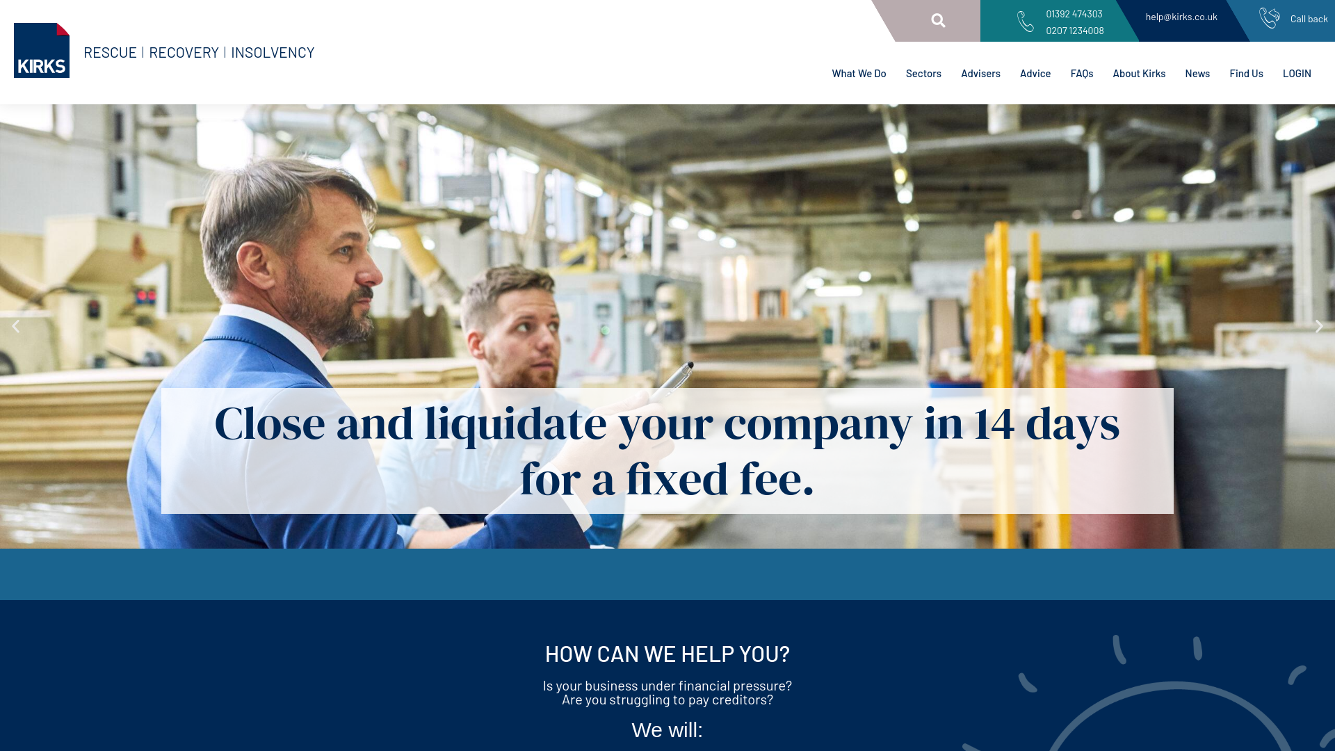 Website screenshot