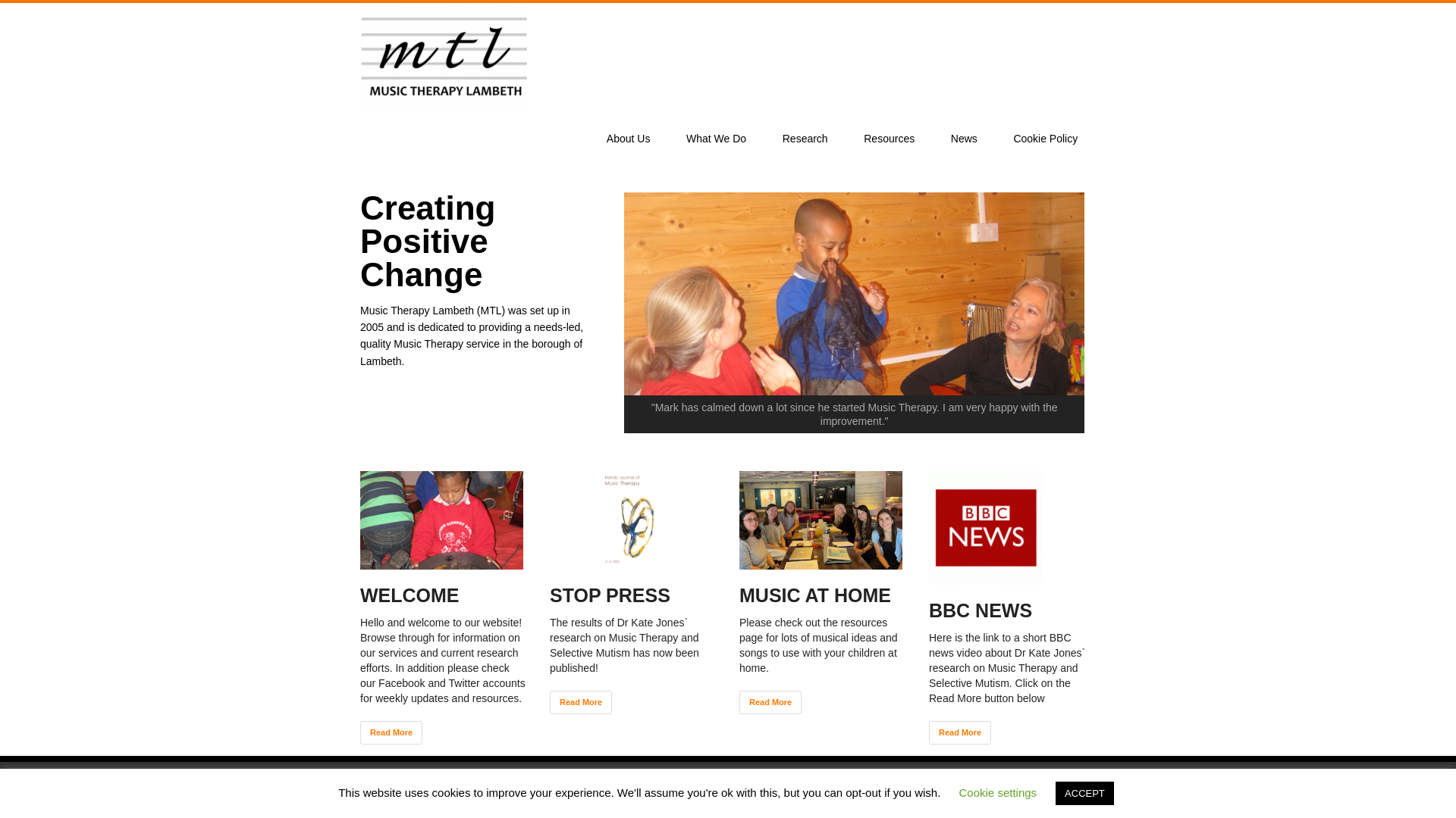 Website screenshot