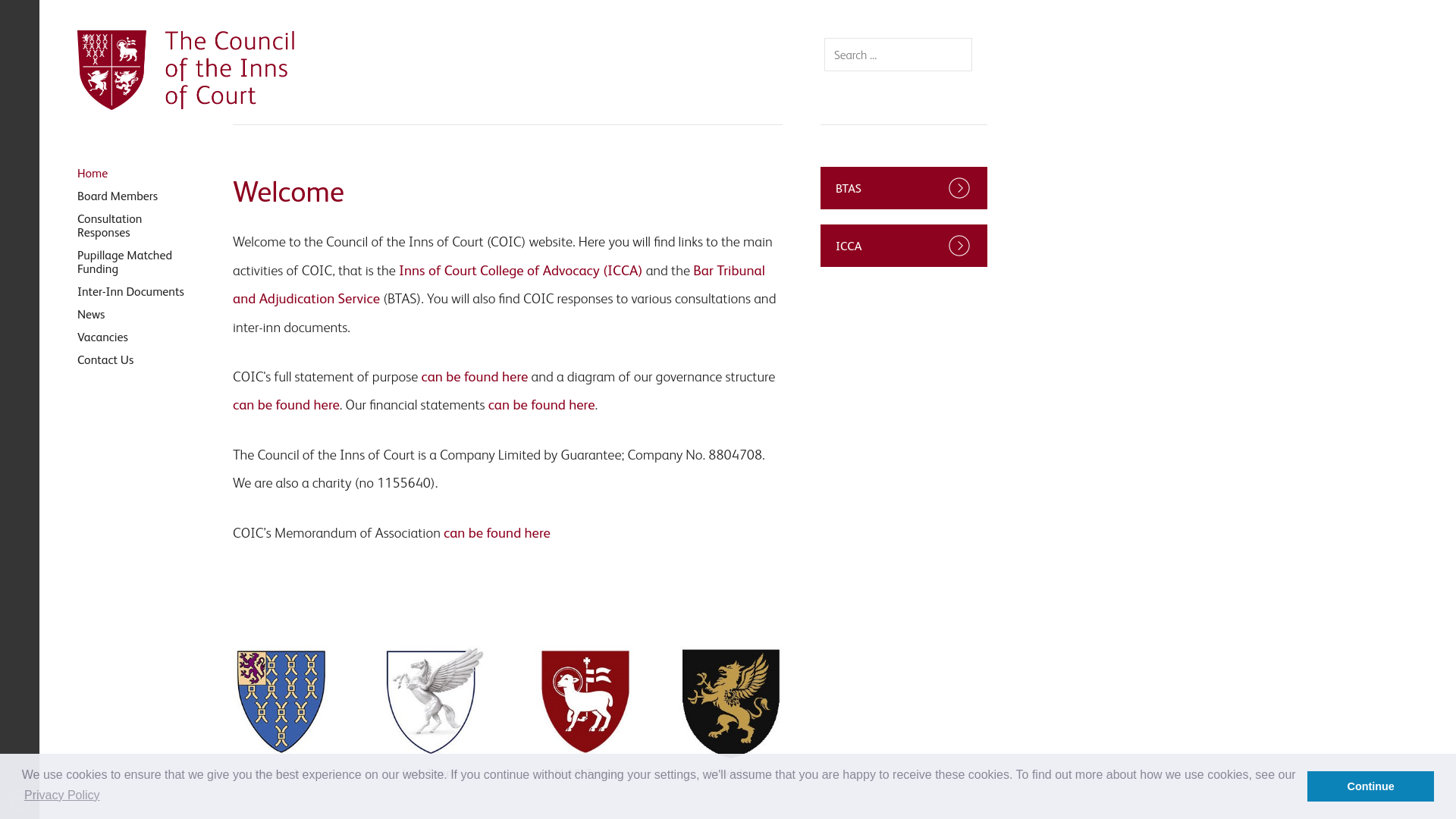 Website screenshot