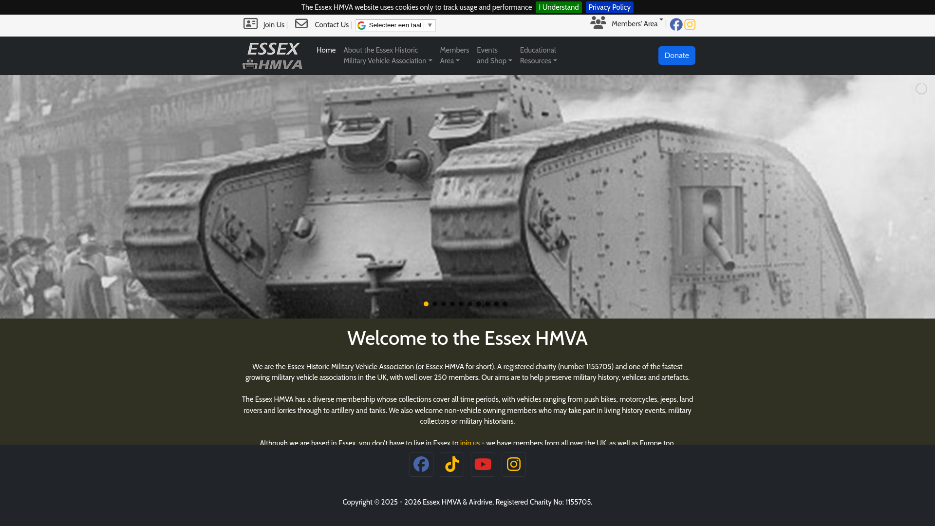 Website screenshot
