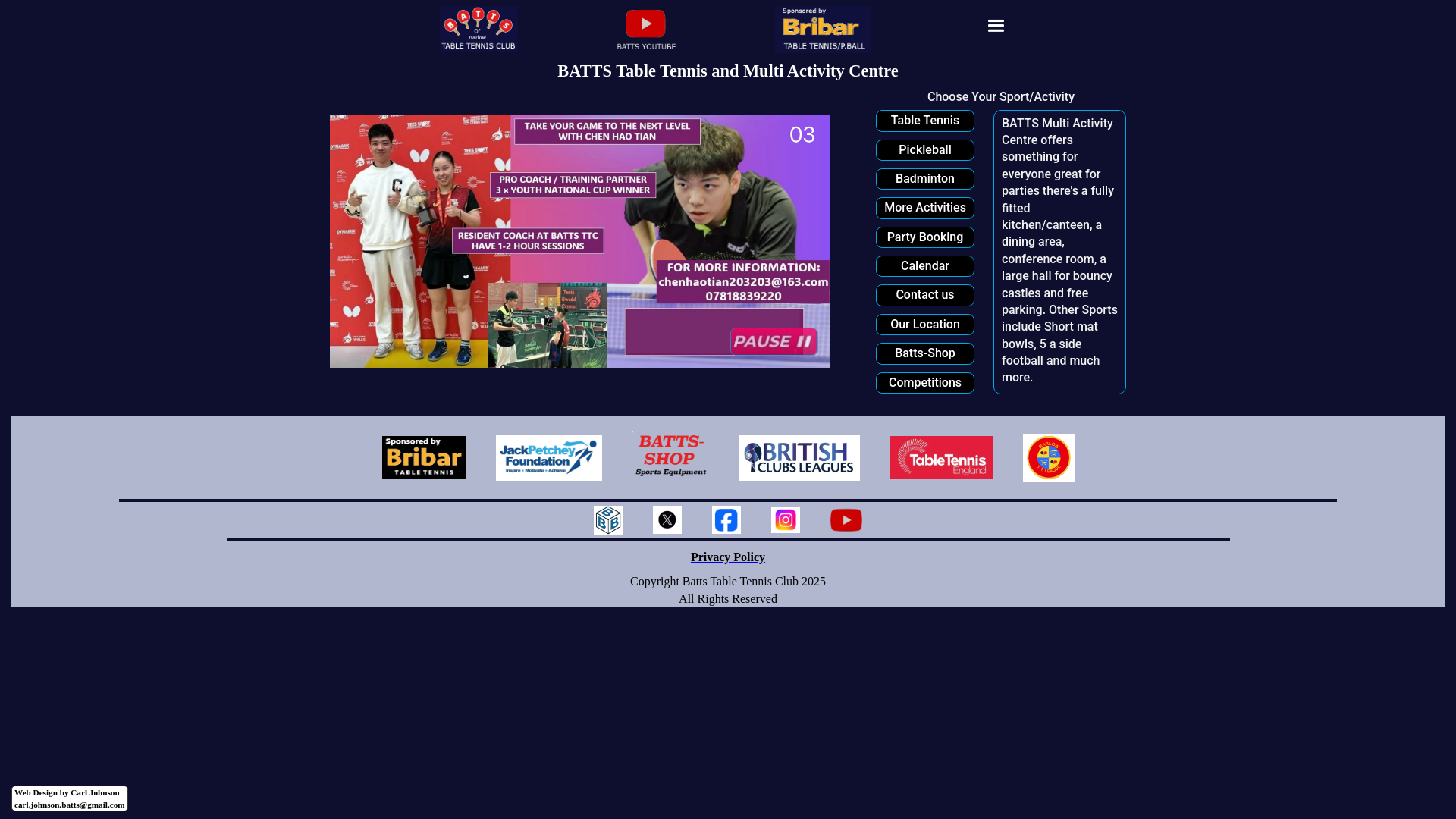 Website screenshot