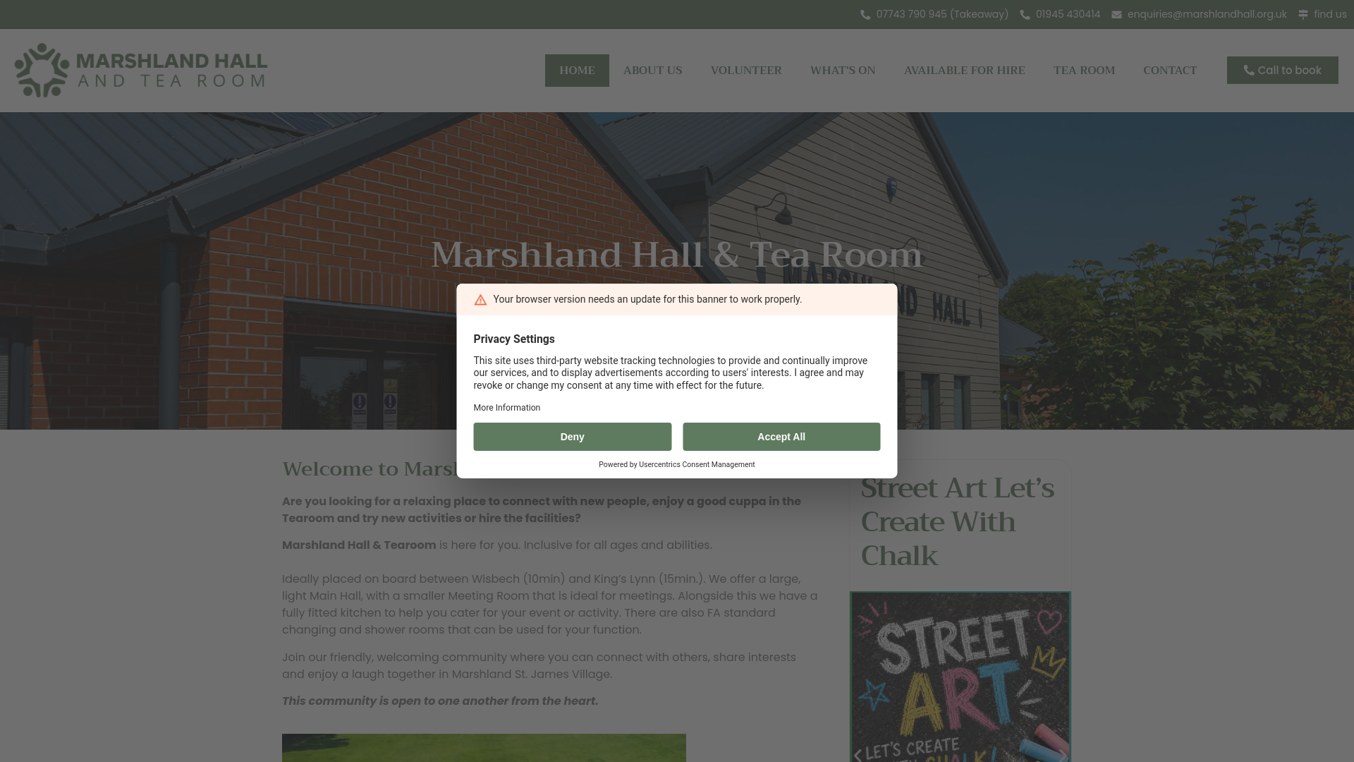 Website screenshot