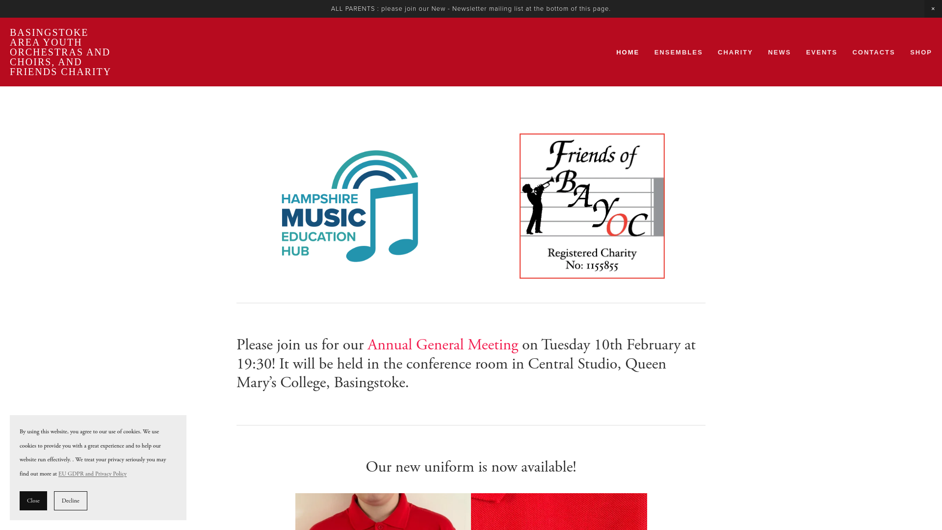 Website screenshot