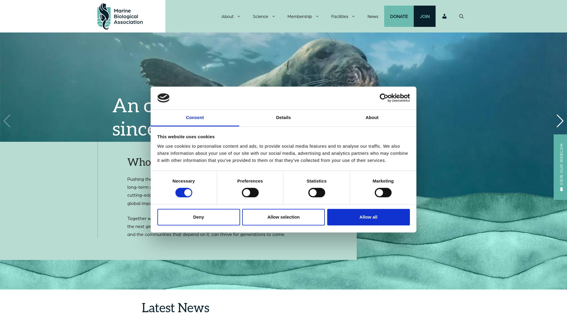 Website screenshot
