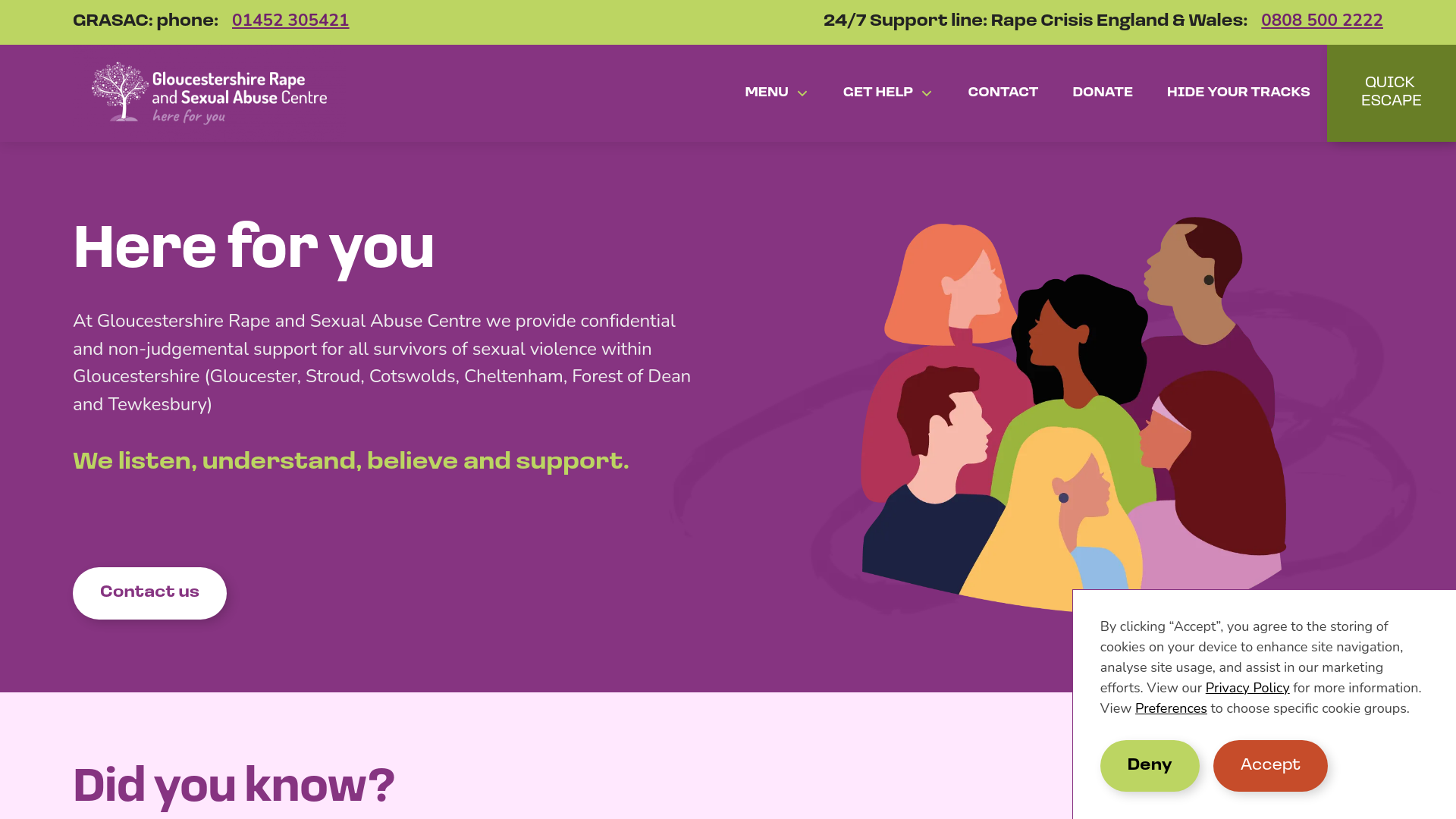 Website screenshot