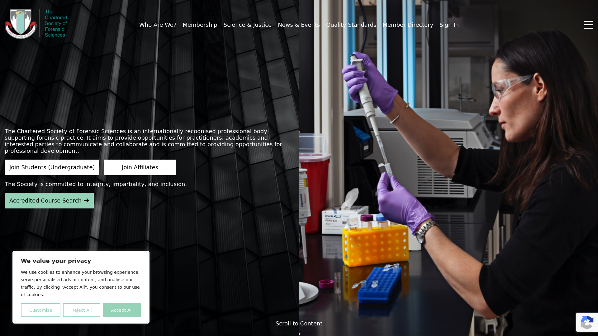 Website screenshot