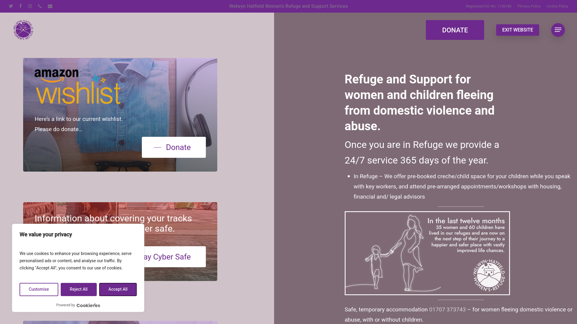 Website screenshot