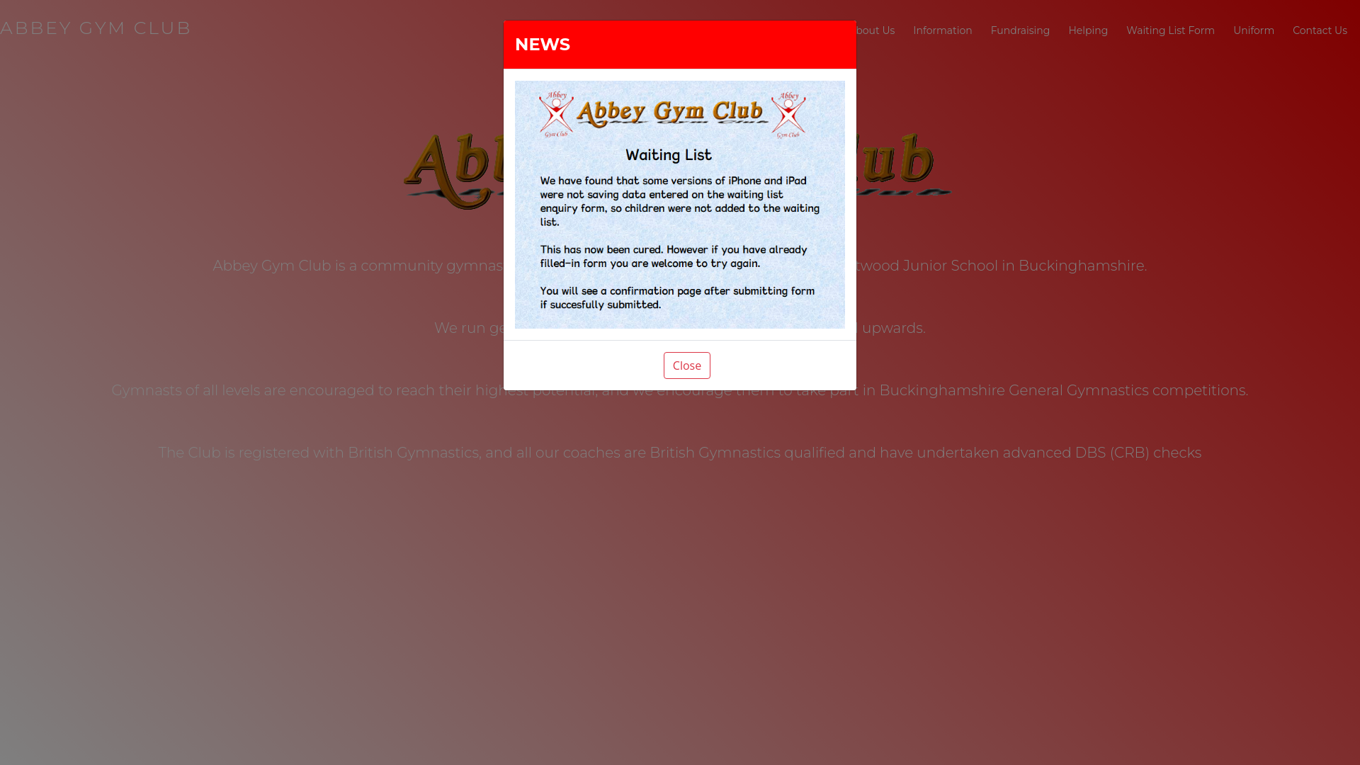 Website screenshot