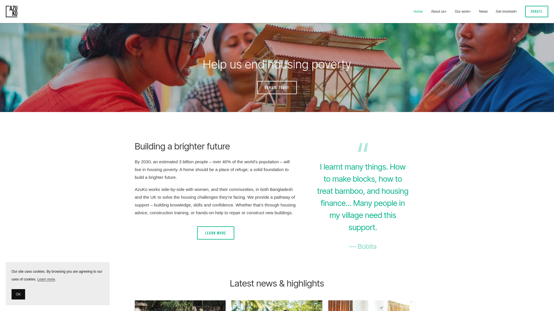 Website screenshot
