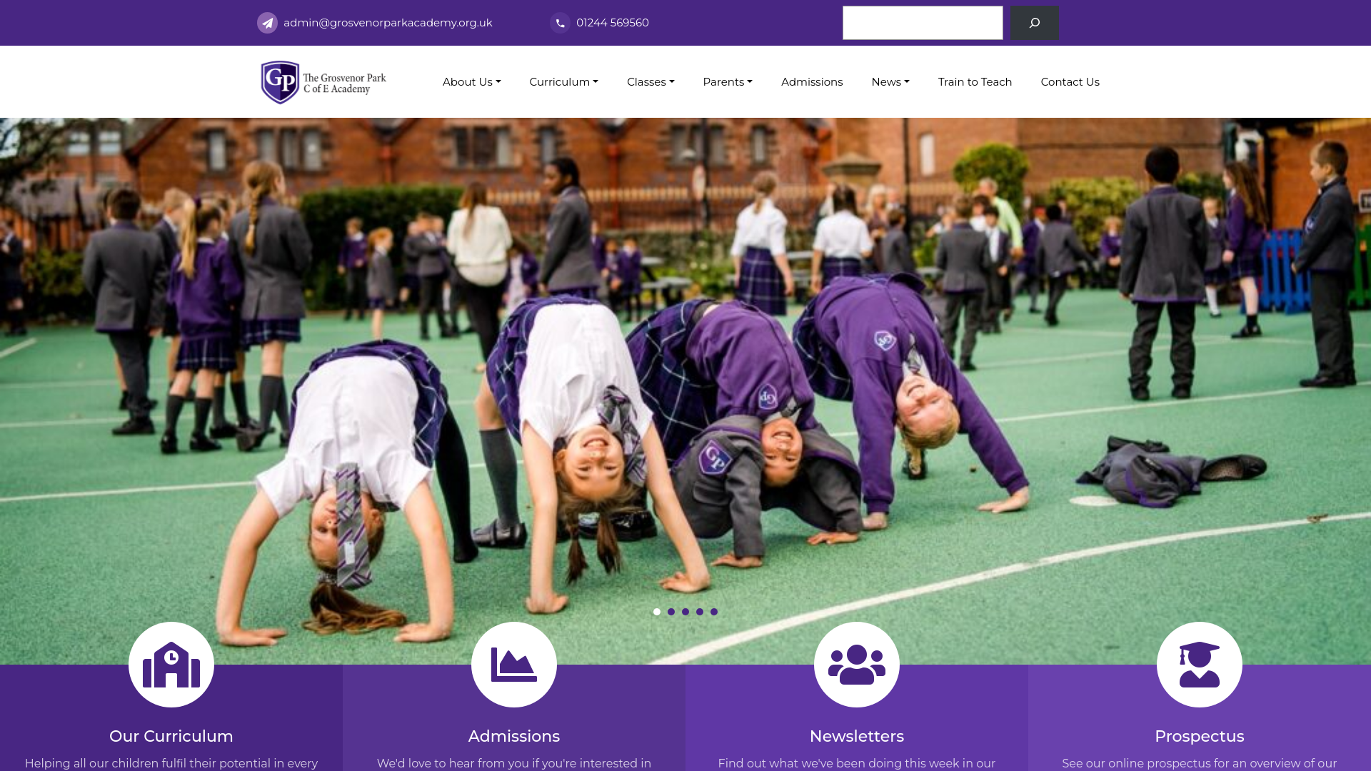 Website screenshot