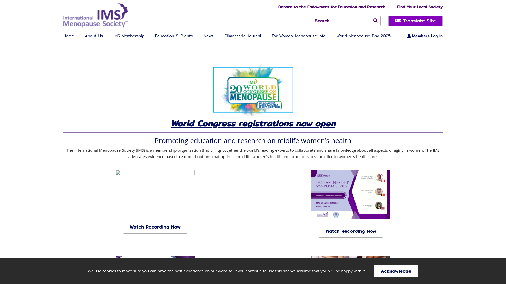 Website screenshot