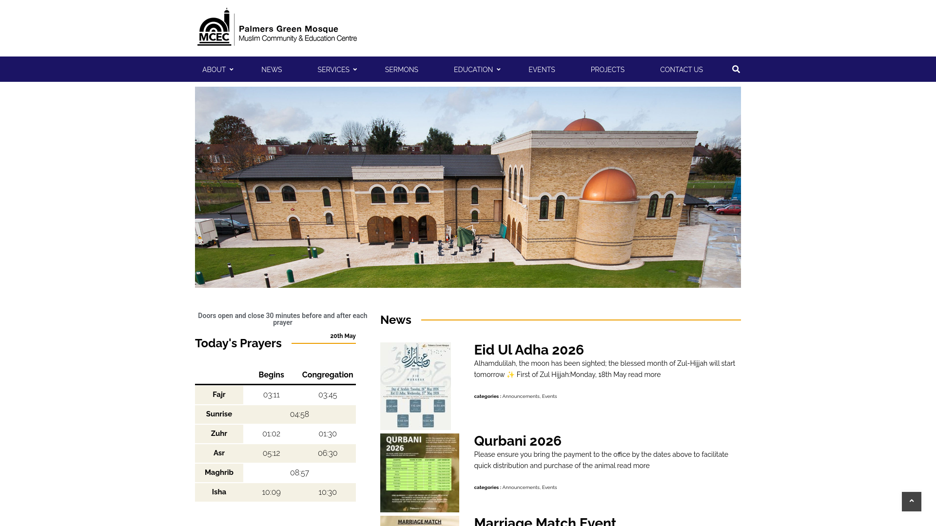 Website screenshot