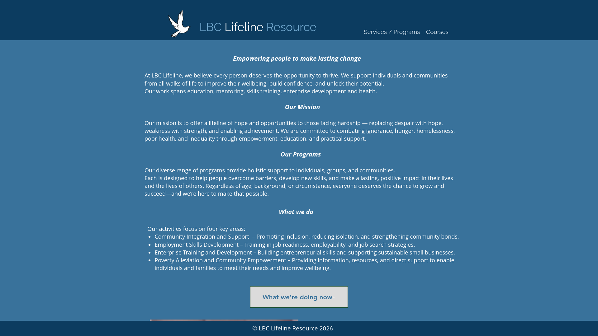 Website screenshot