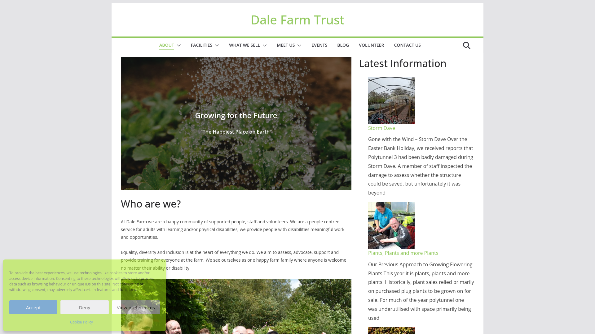 Website screenshot
