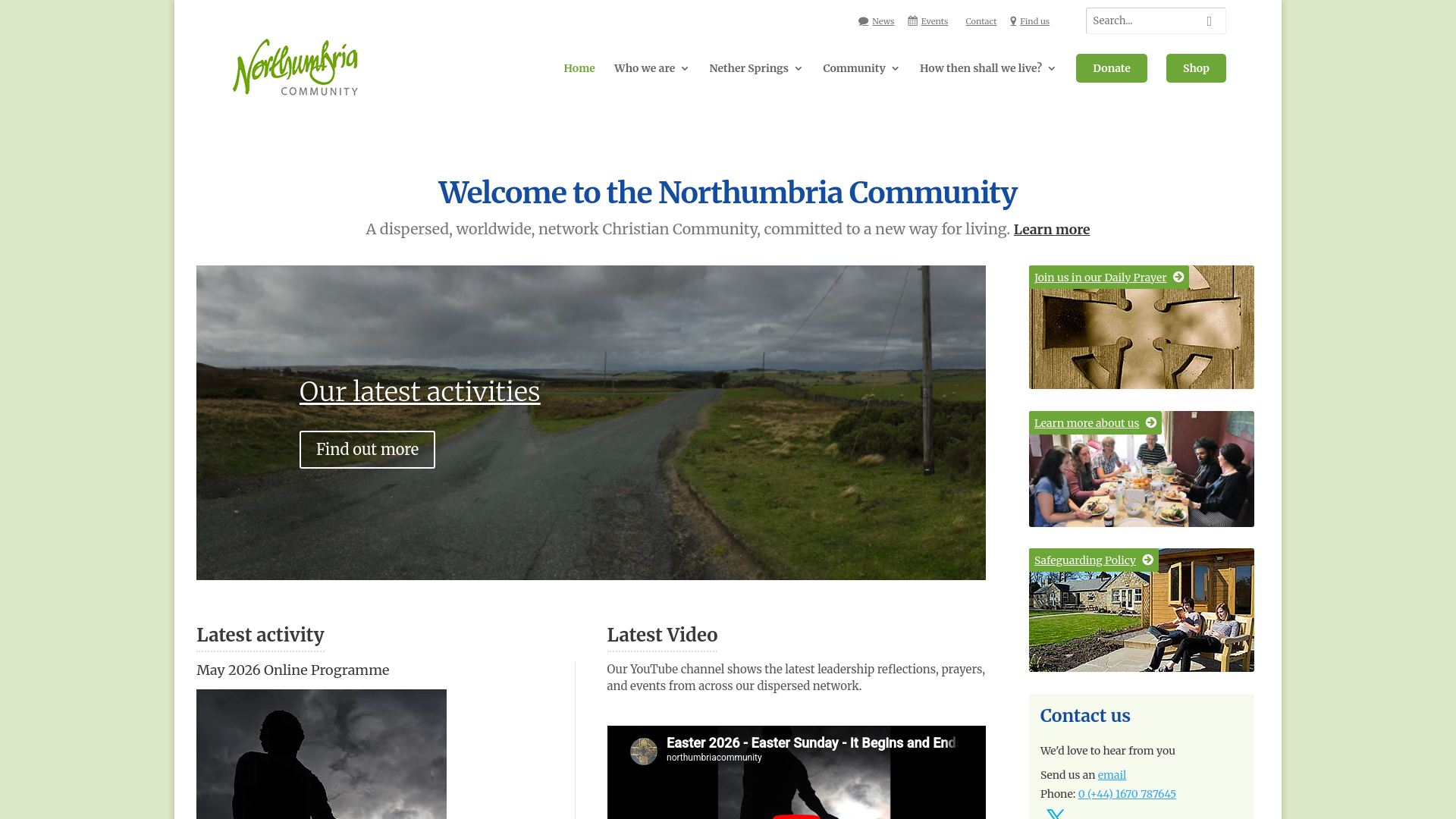 Website screenshot