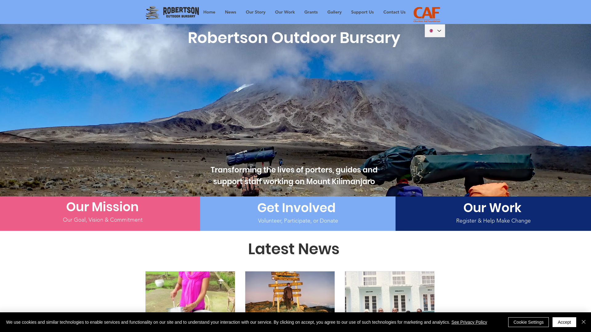 Website screenshot